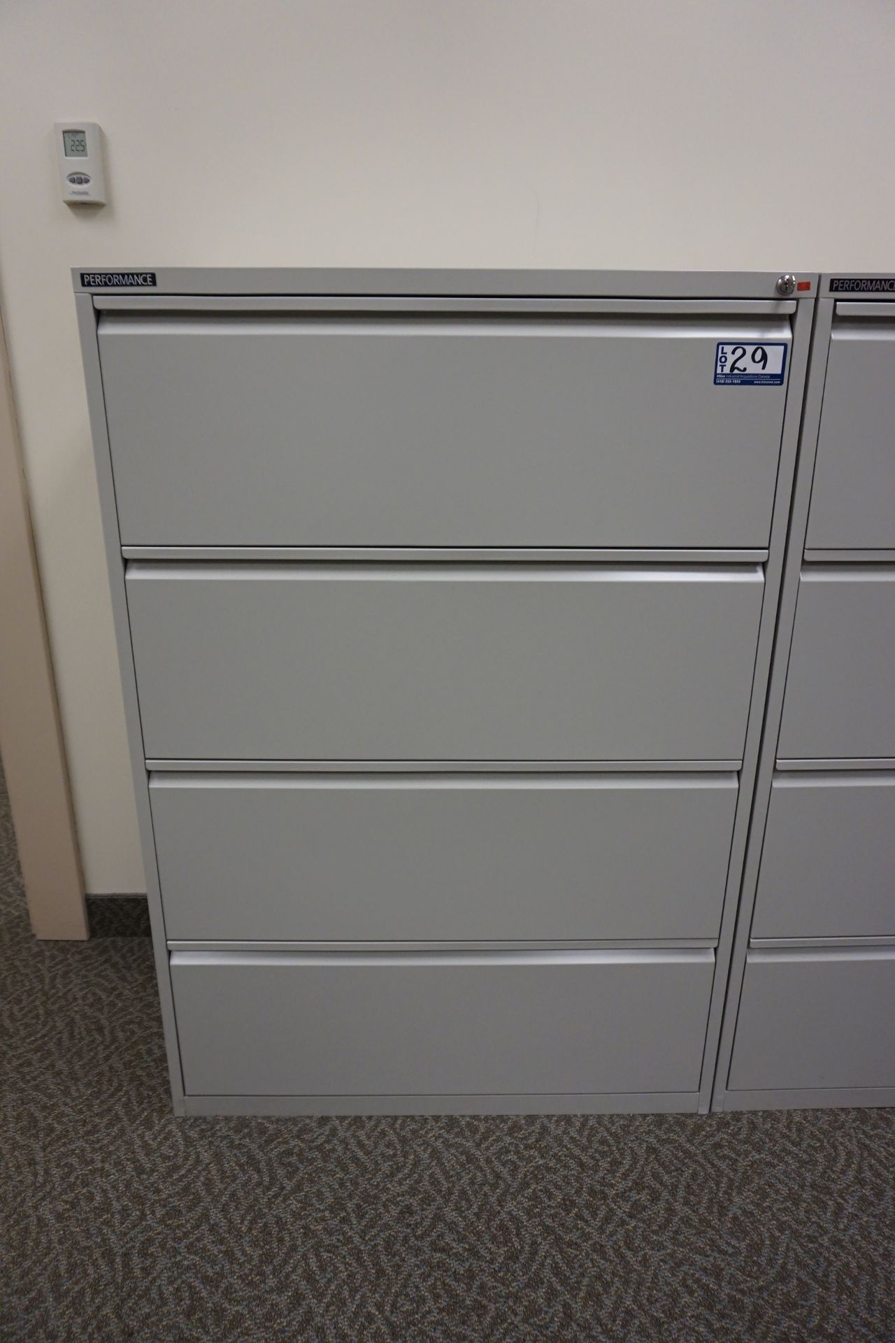 Performance Grey 4-Drawer Lateral File Cabinet