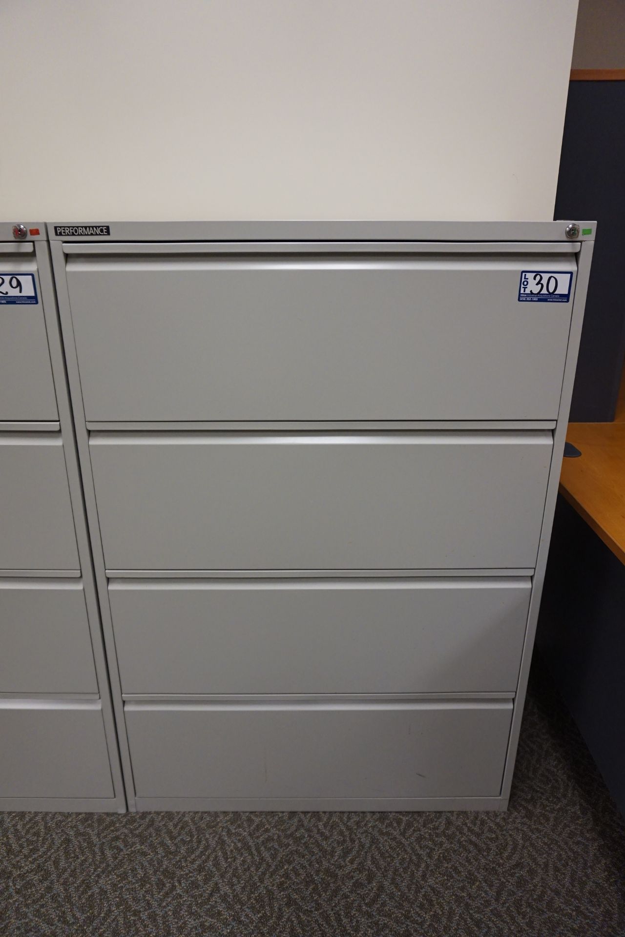 Performance Grey 4-Drawer Lateral File Cabinet