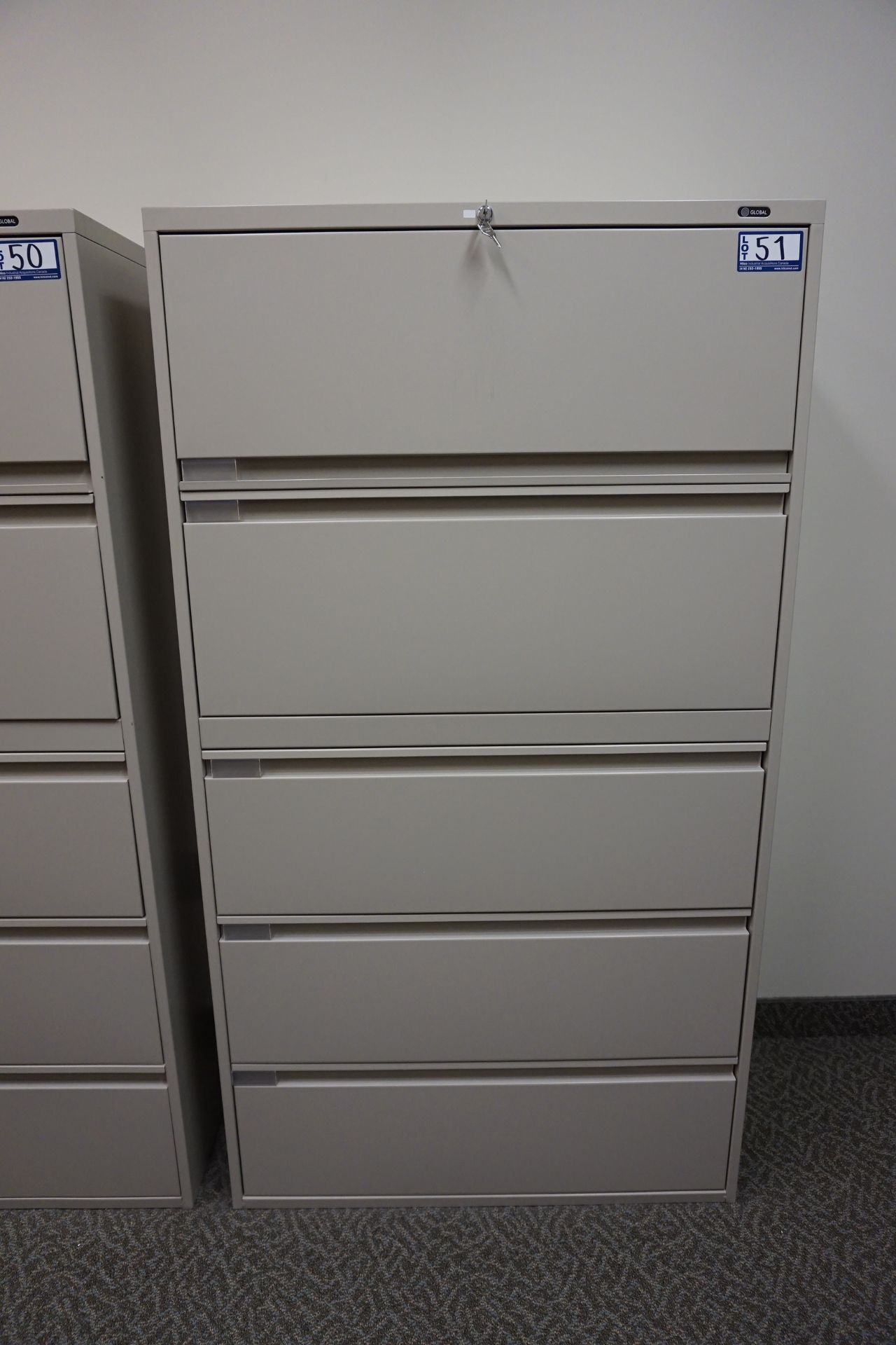 Global 5-Drawer Lateral File Cabinet