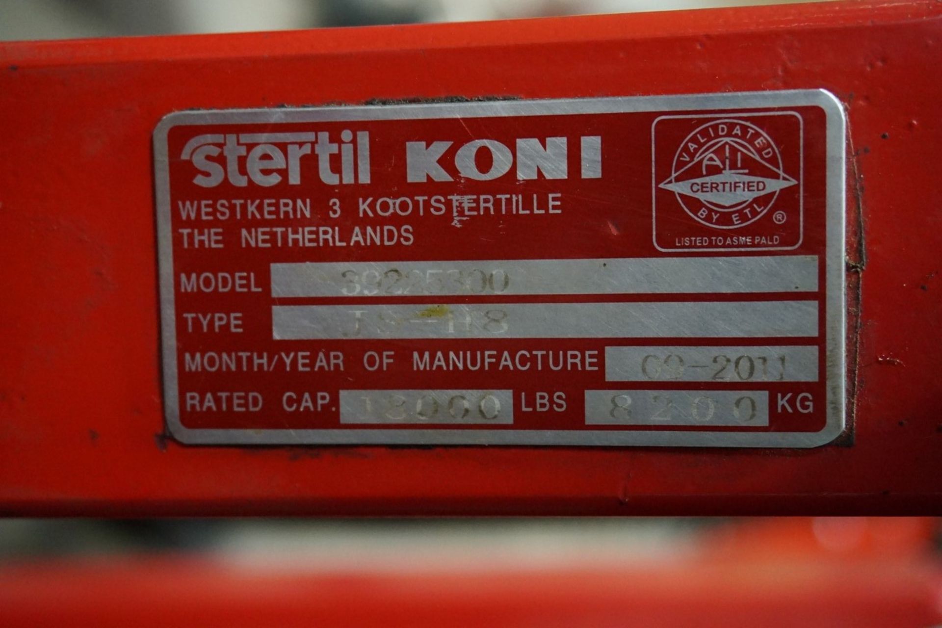 Steril Koni Model 39225300 Type JS H8 18,000-Lbs. Capacity Jack Stands - Image 3 of 4