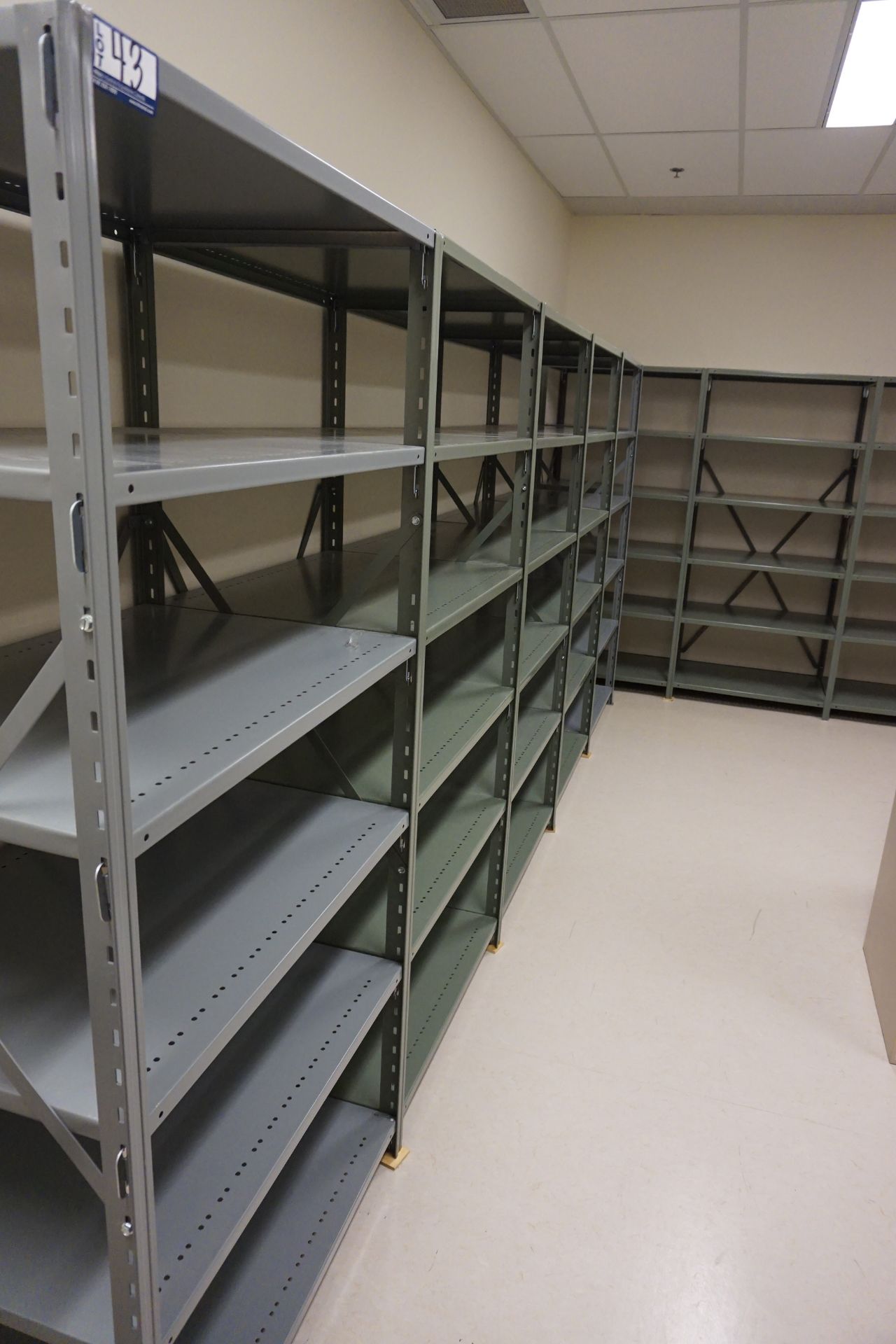 Sections of Clip Shelving