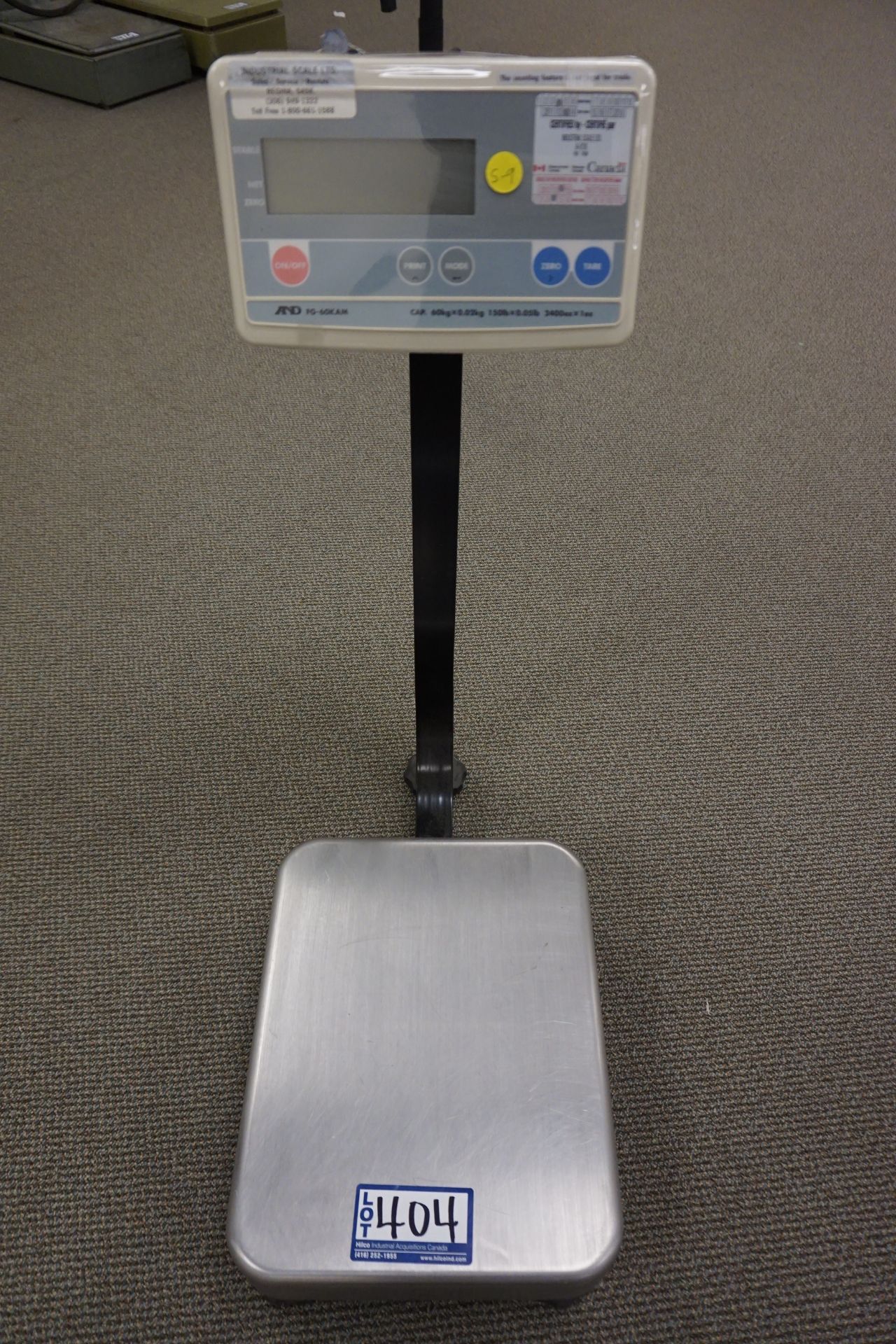 AND Model FG-60 KAM 150-Lbs Capacity Scale