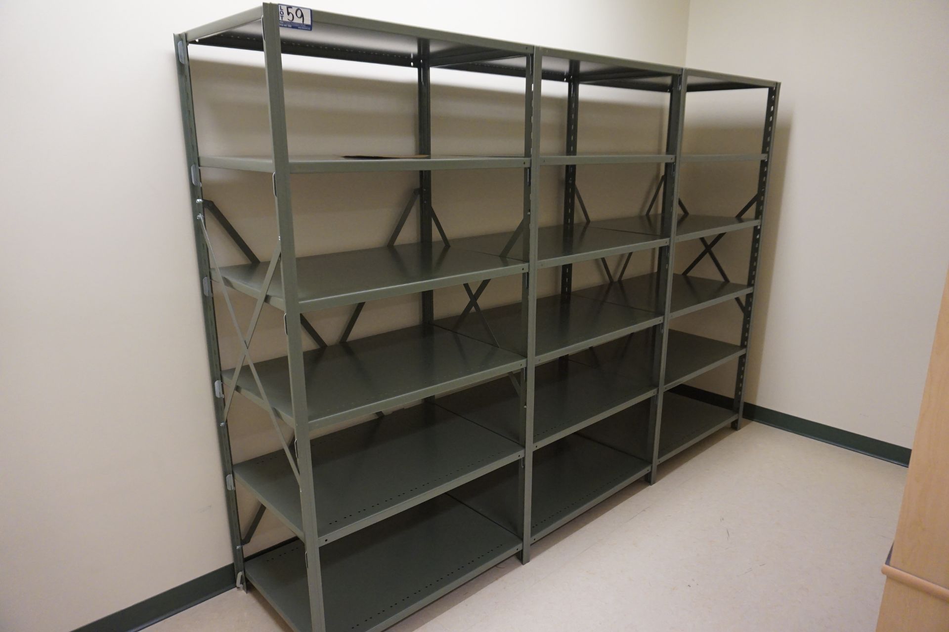 3' x 2' x 76" Metal Clip Shelving