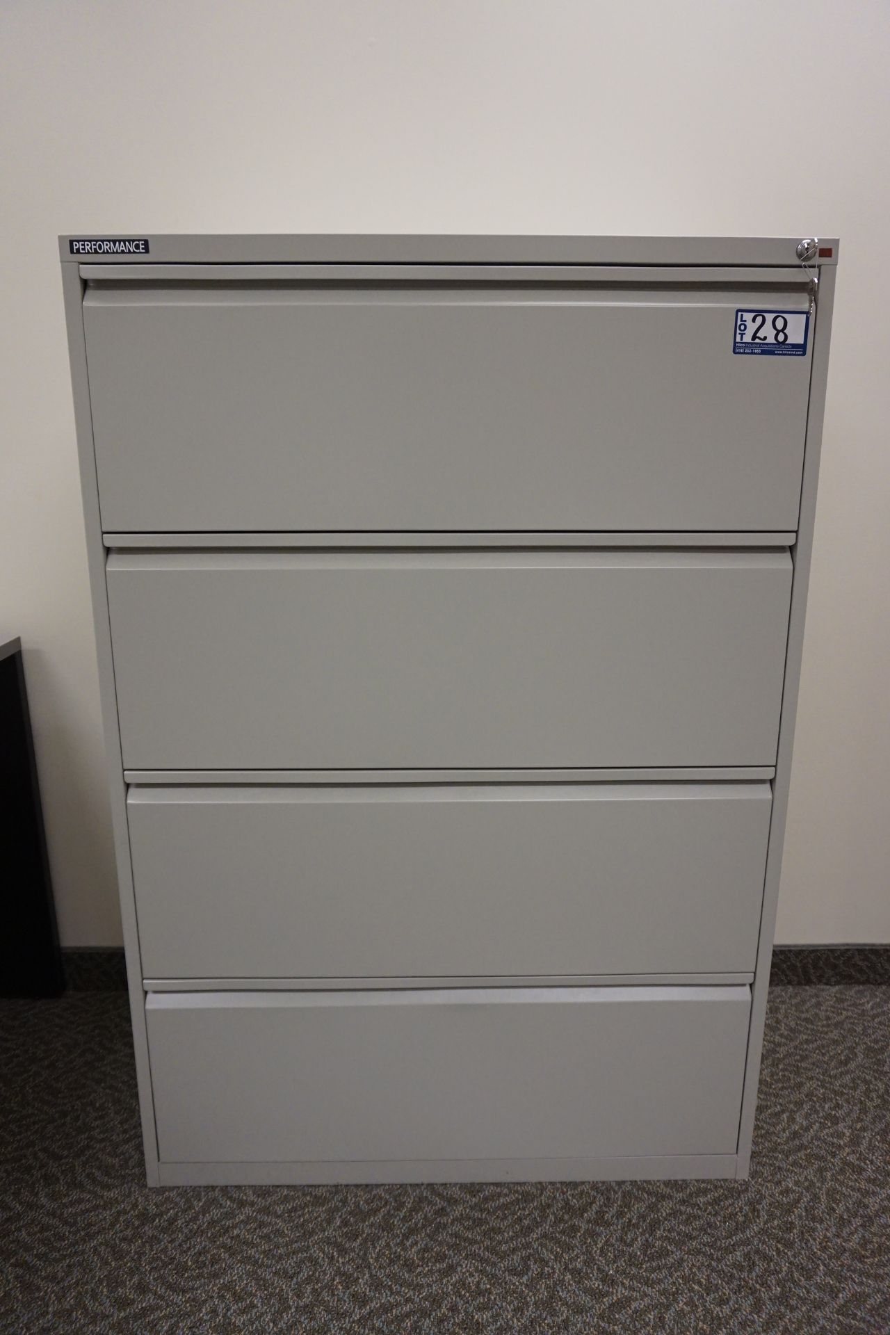 Performance Grey 4-Drawer Lateral File Cabinet