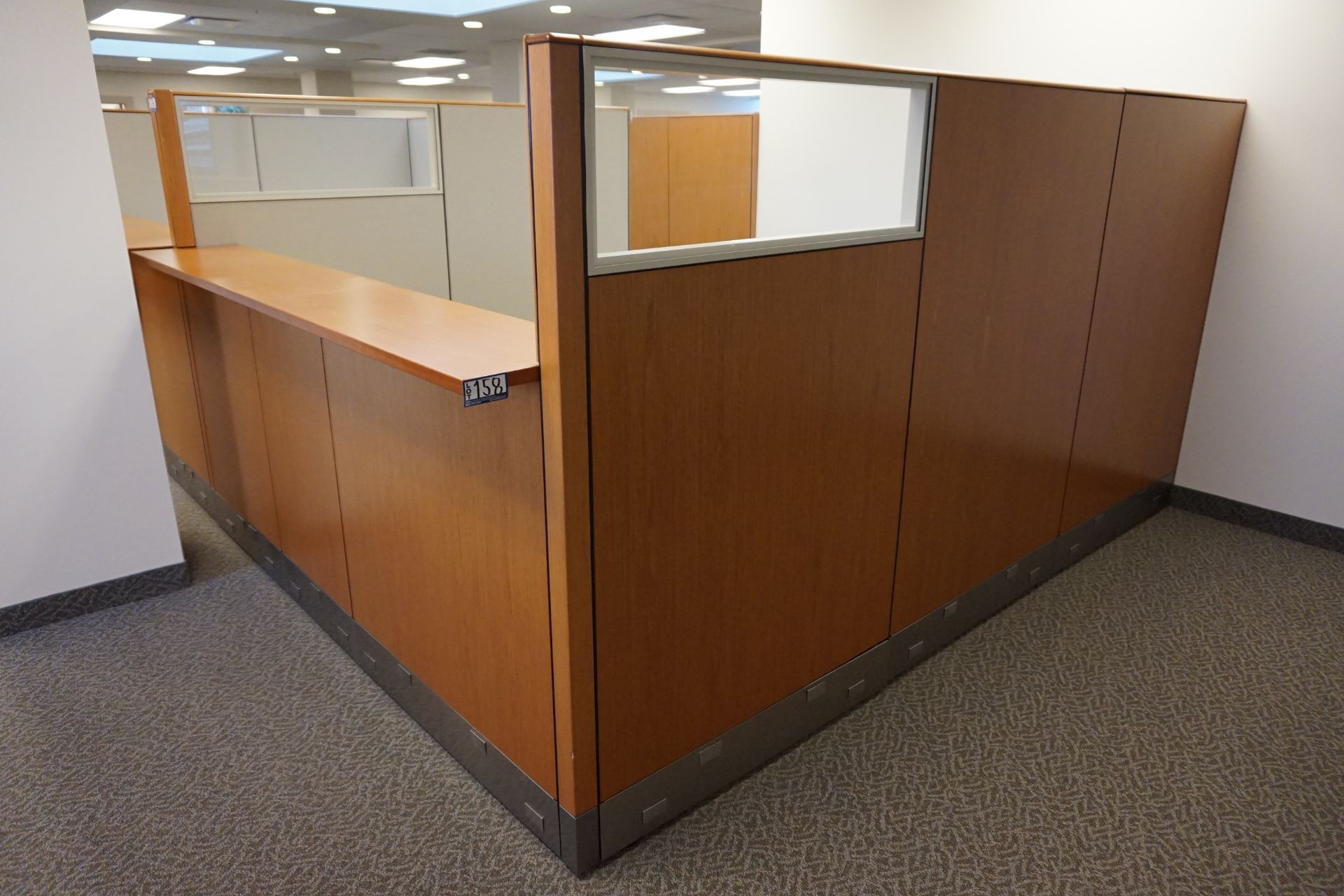 Knoll Reception Workstation with L-Shaped Desks