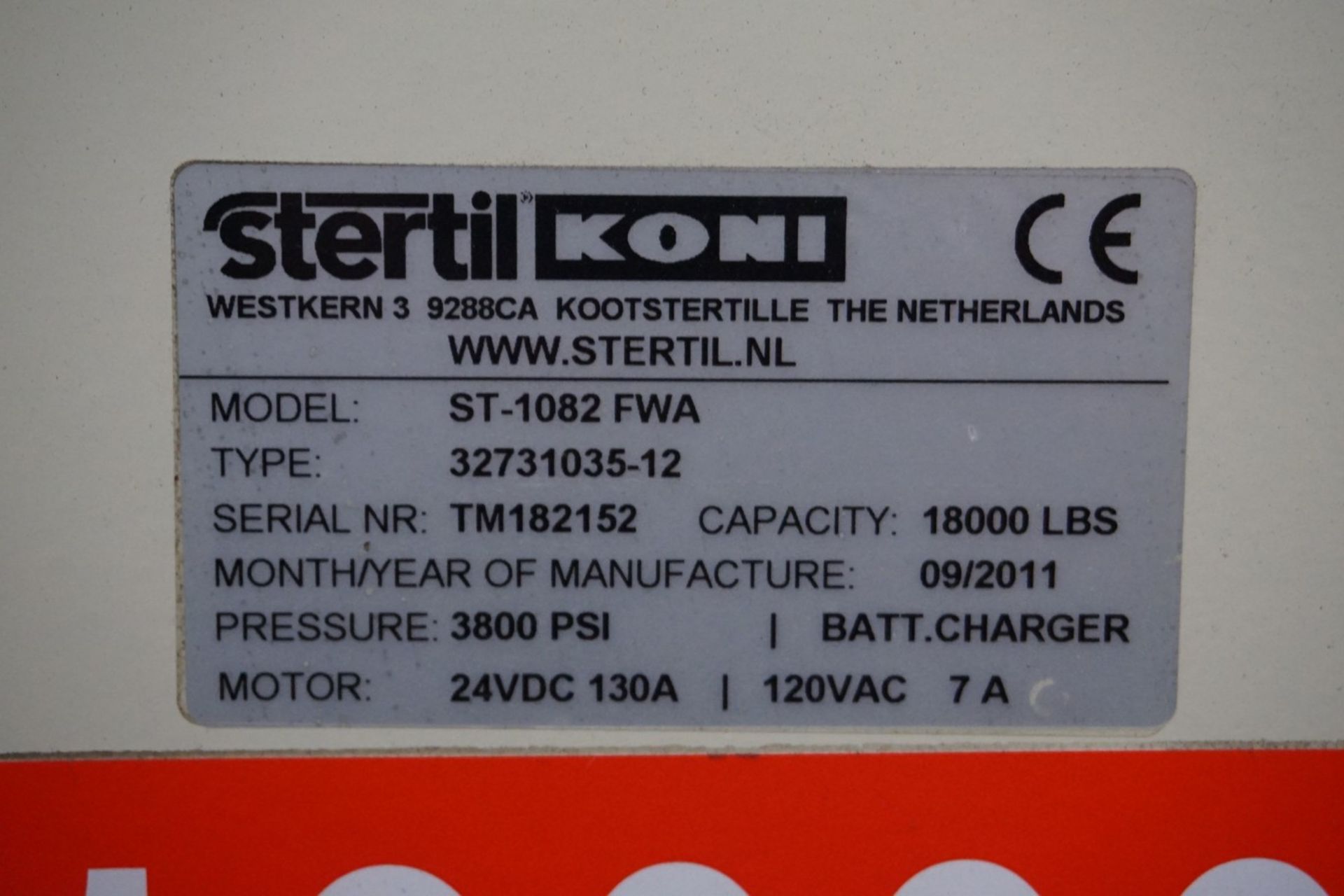 Steril Koni Model ST-1082 FWA 18,000-Lb. Wireless Mobile Column Lifts - Image 6 of 11