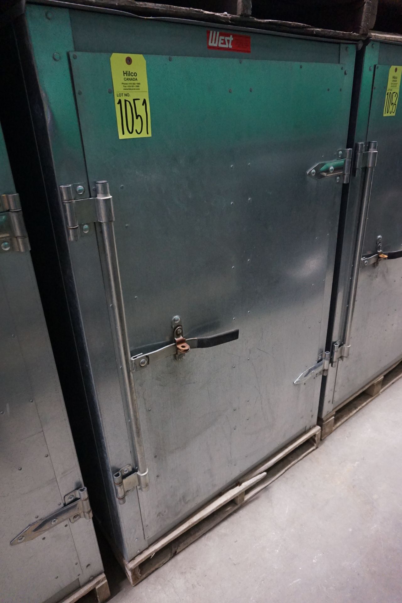West 40" x 46" x 65" Galvanized Lockable Storage System