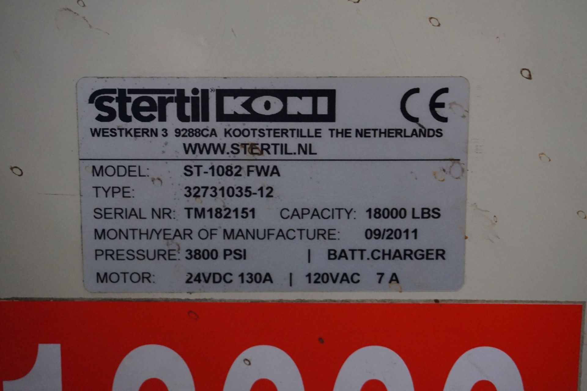 Steril Koni Model ST-1082 FWA 18,000-Lb. Wireless Mobile Column Lifts - Image 7 of 11