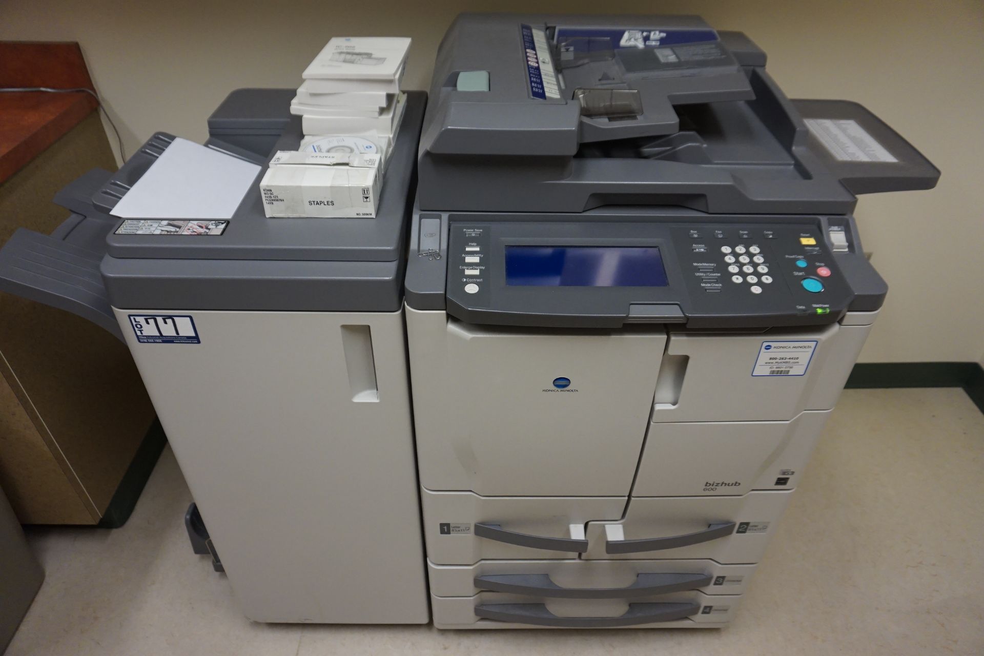 Konica Minolta Model bizhub 600 Copier