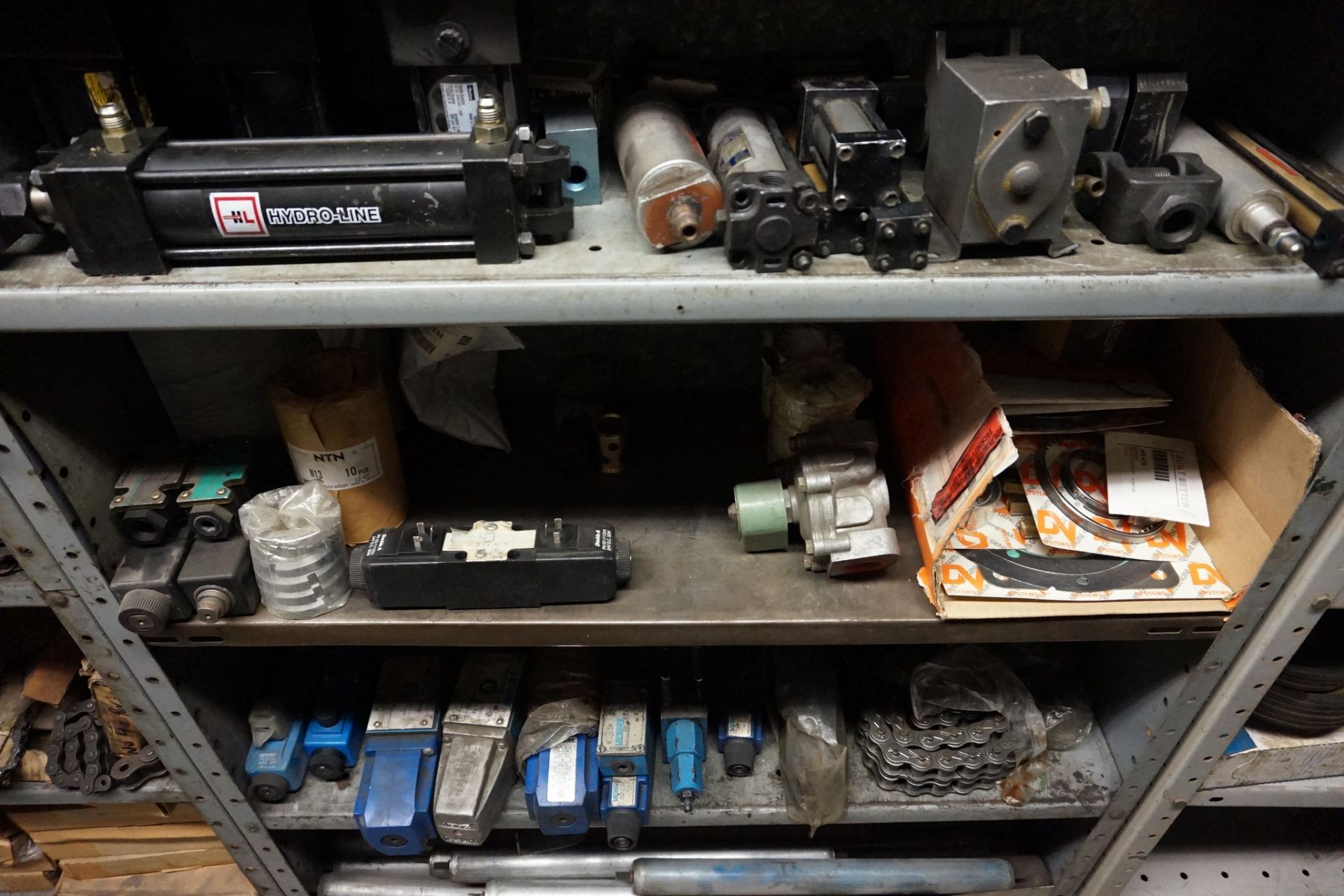 Spare Parts with Electrical Cabinet, Motors, Hydraulics, Fittings, Belts, Hardware, Etc. - Image 8 of 15