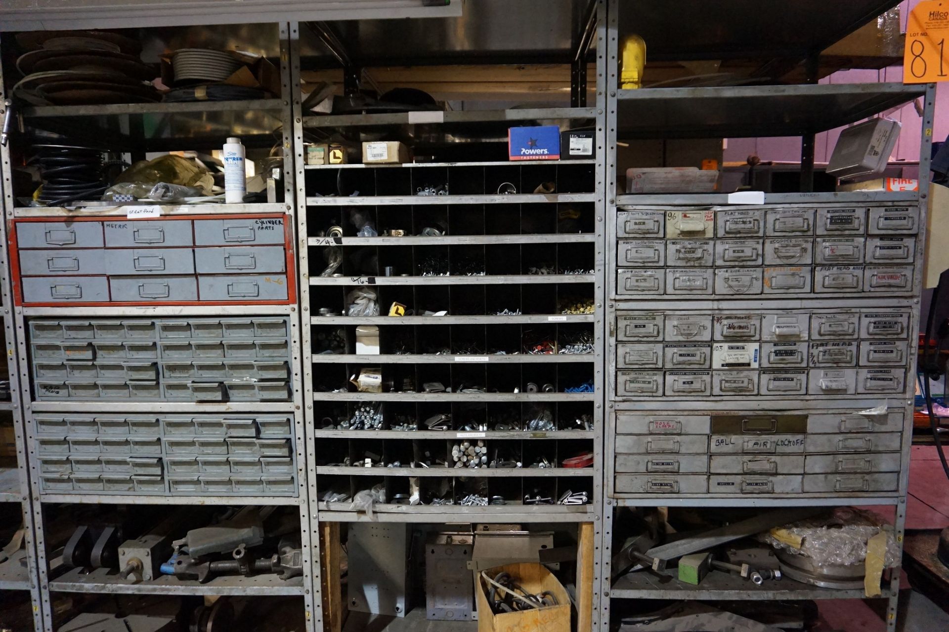 Spare Parts with Electrical Cabinet, Motors, Hydraulics, Fittings, Belts, Hardware, Etc. - Image 15 of 15