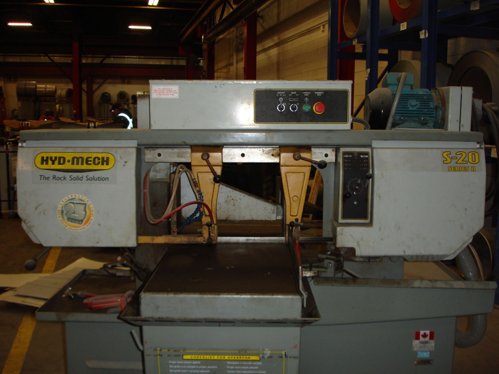 Hyd-Mech Model S20 Series II Band Saw with Hydraulic Clamp and Blade Feed - Image 3 of 5