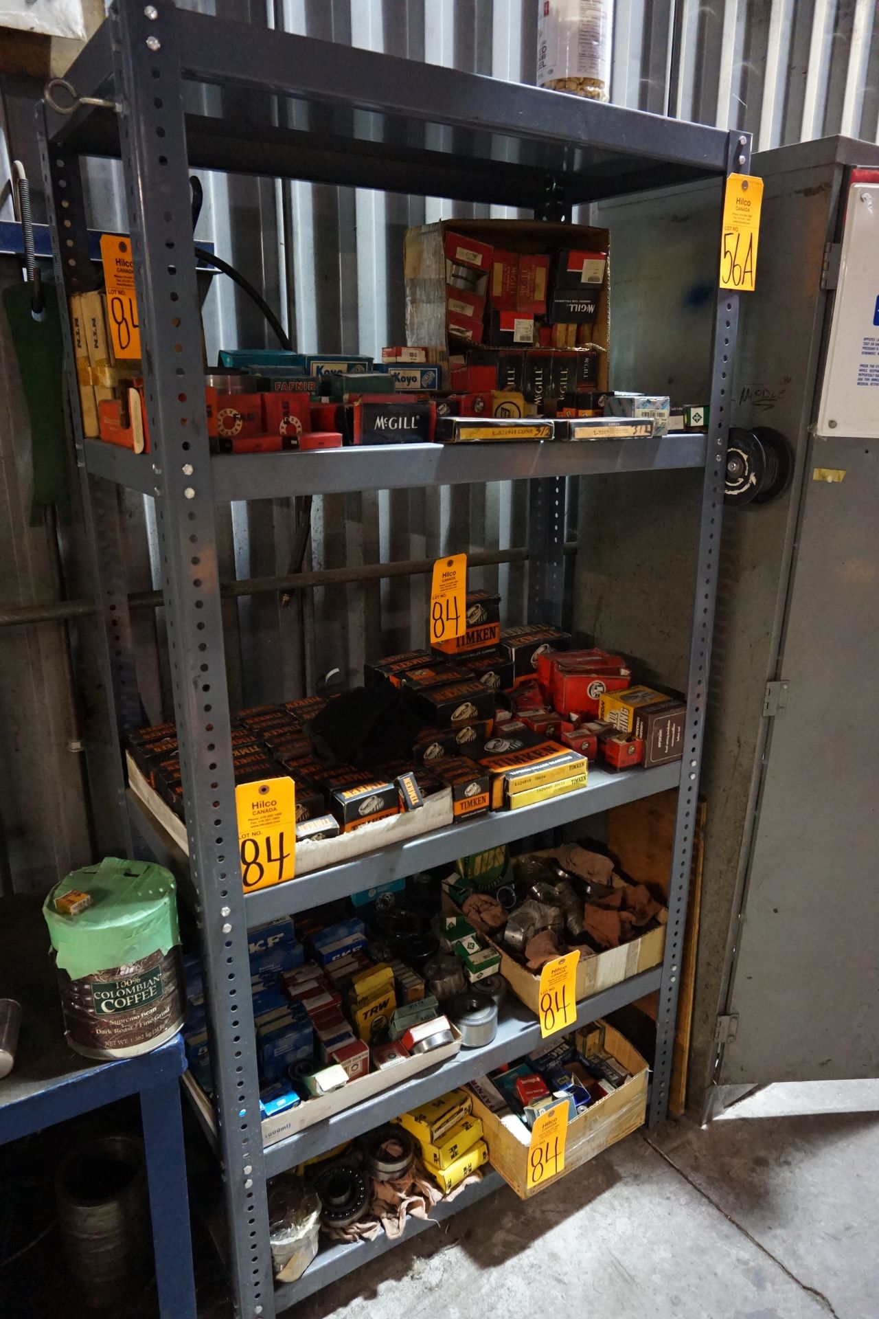 Sections of Asst. Metal Shelving (No Contents)