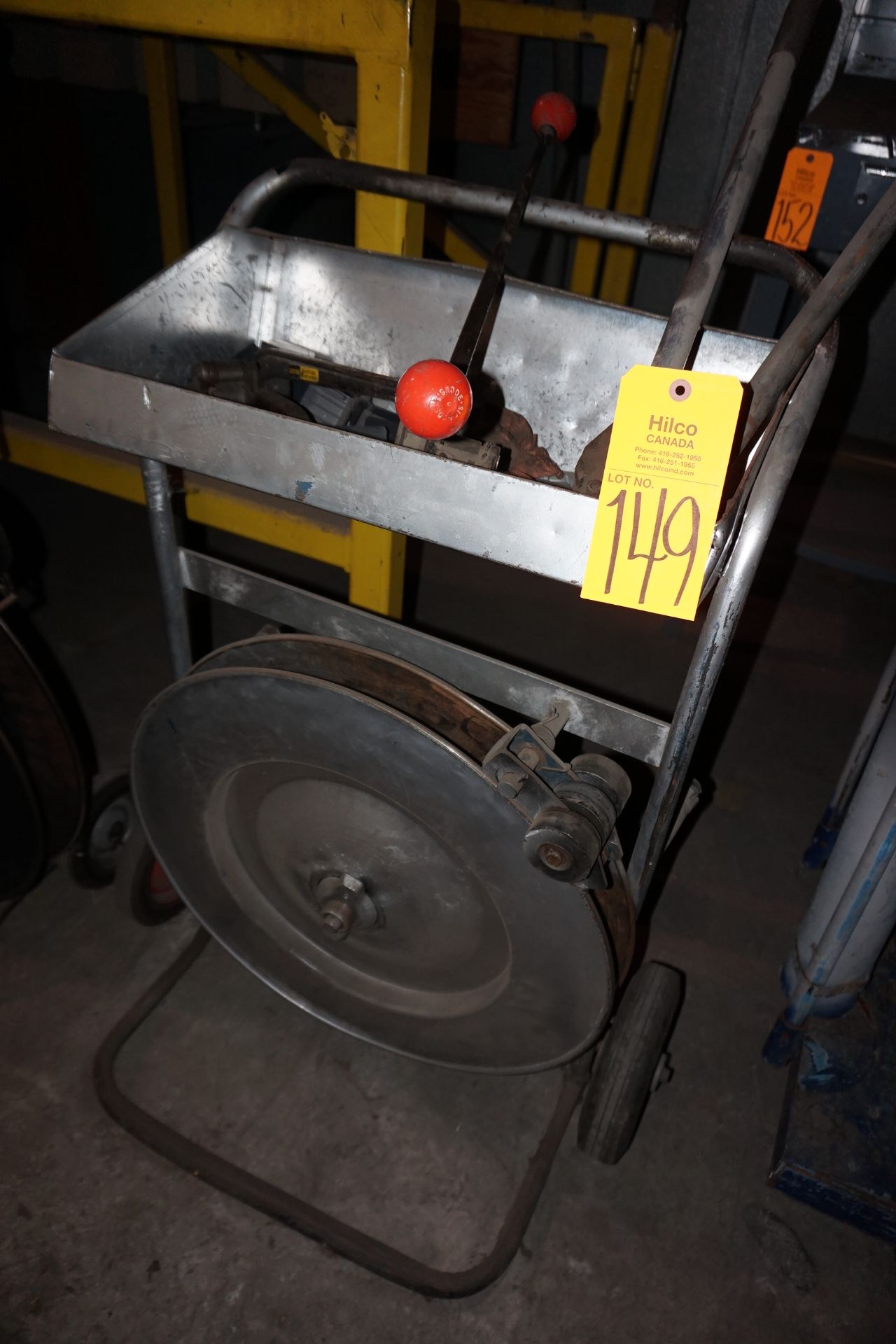 Metal Banding Cart with Tools