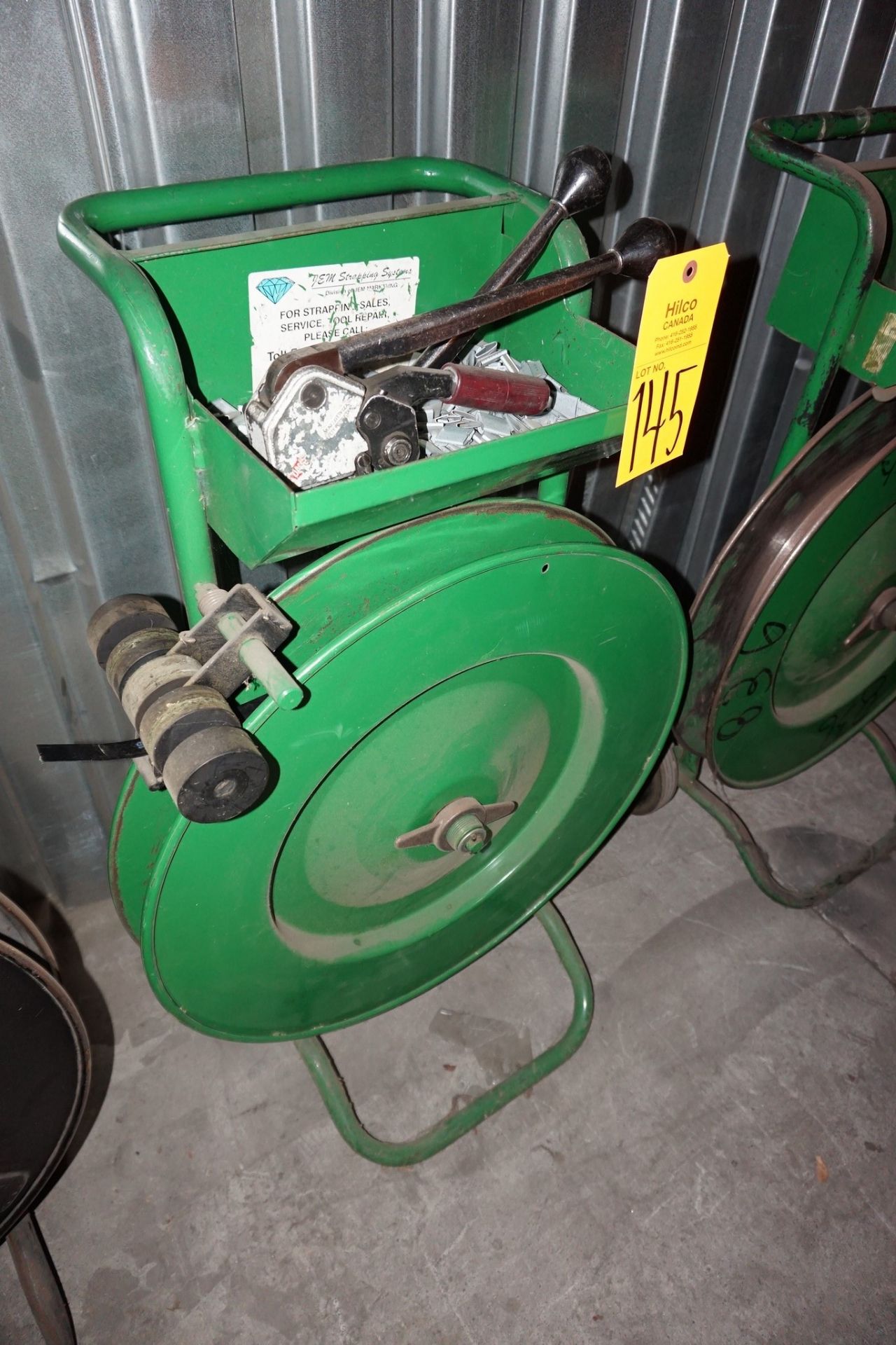 Metal Banding Cart with Clip Less Automatic Banding Tool