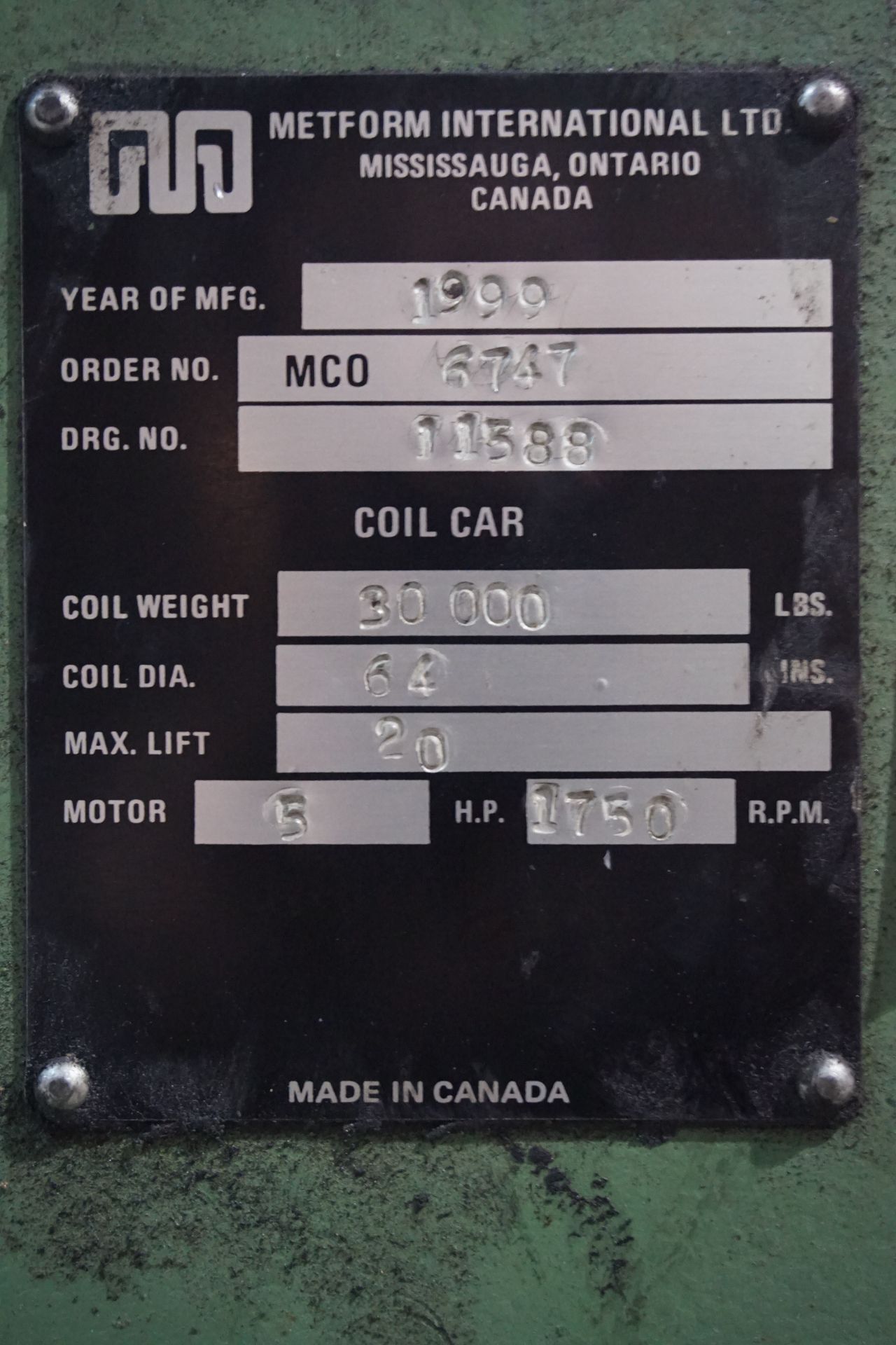 Metform 30,000-Lbs Capacity Coil Car - Image 3 of 3