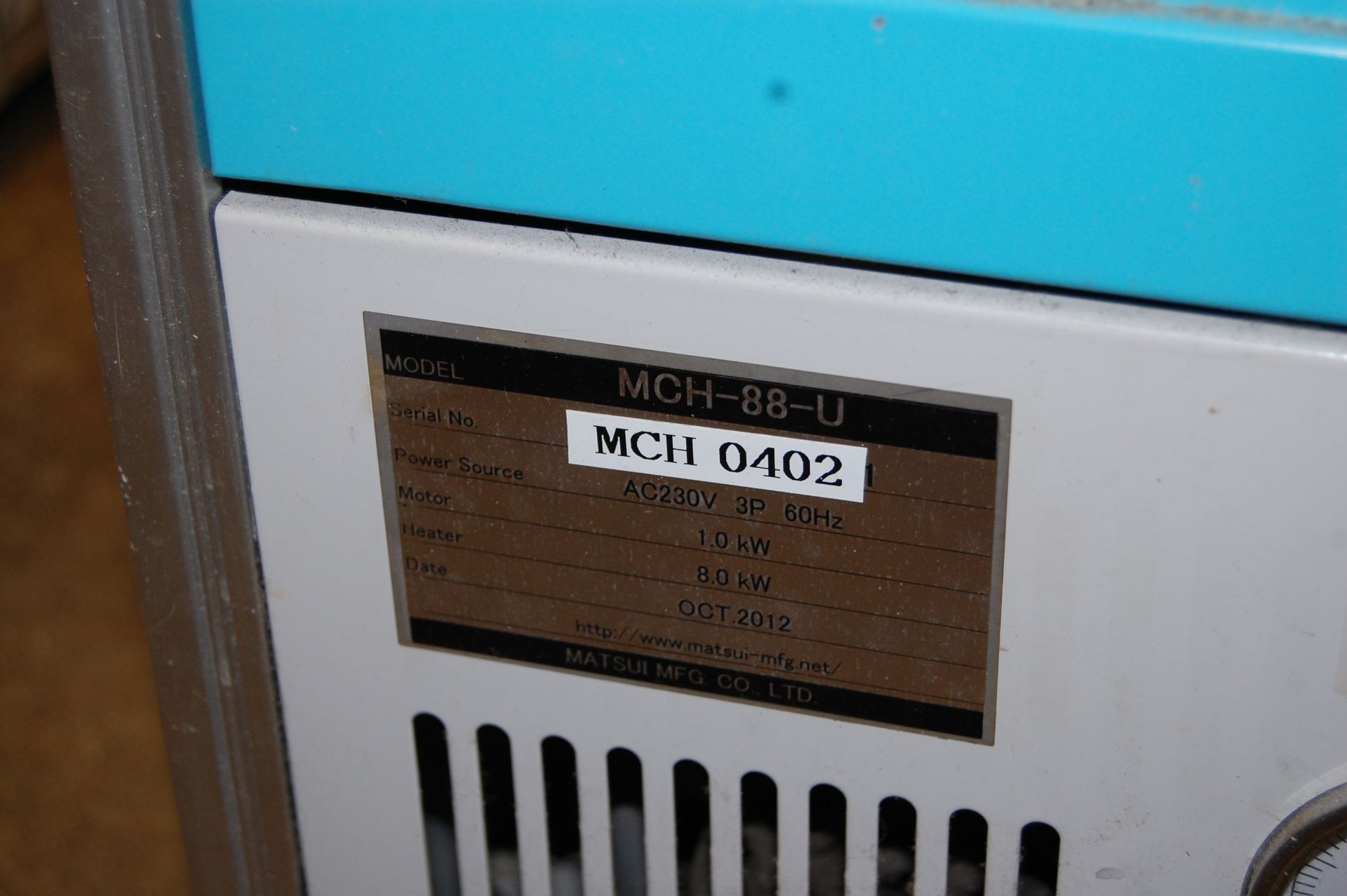 Matsui Model MCH-88-U Water Unit Mold Temperature Controller - Image 2 of 4