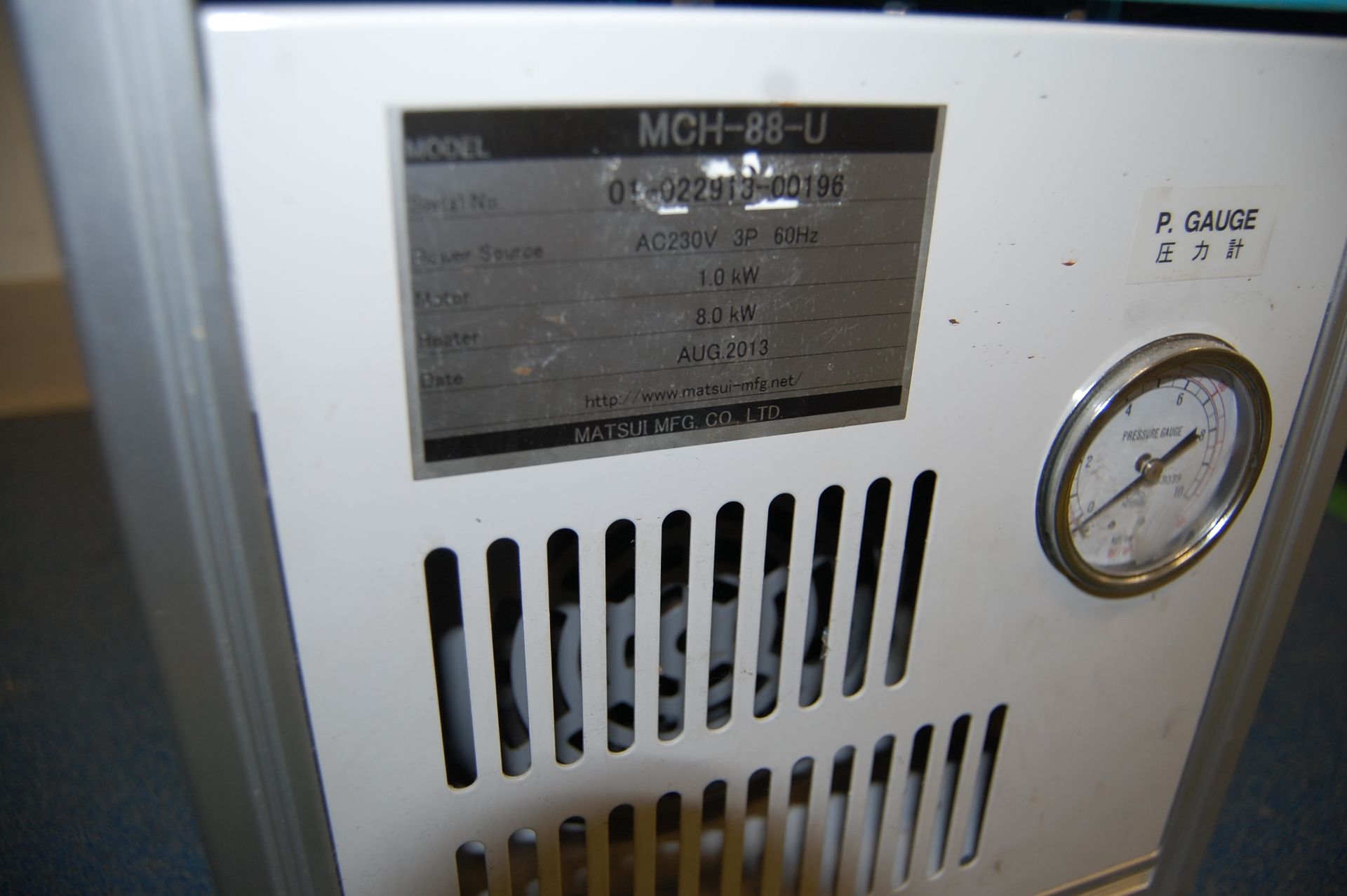 Matsui Model MCH-88-U Water Unit Mold Temperature Controller - Image 2 of 2