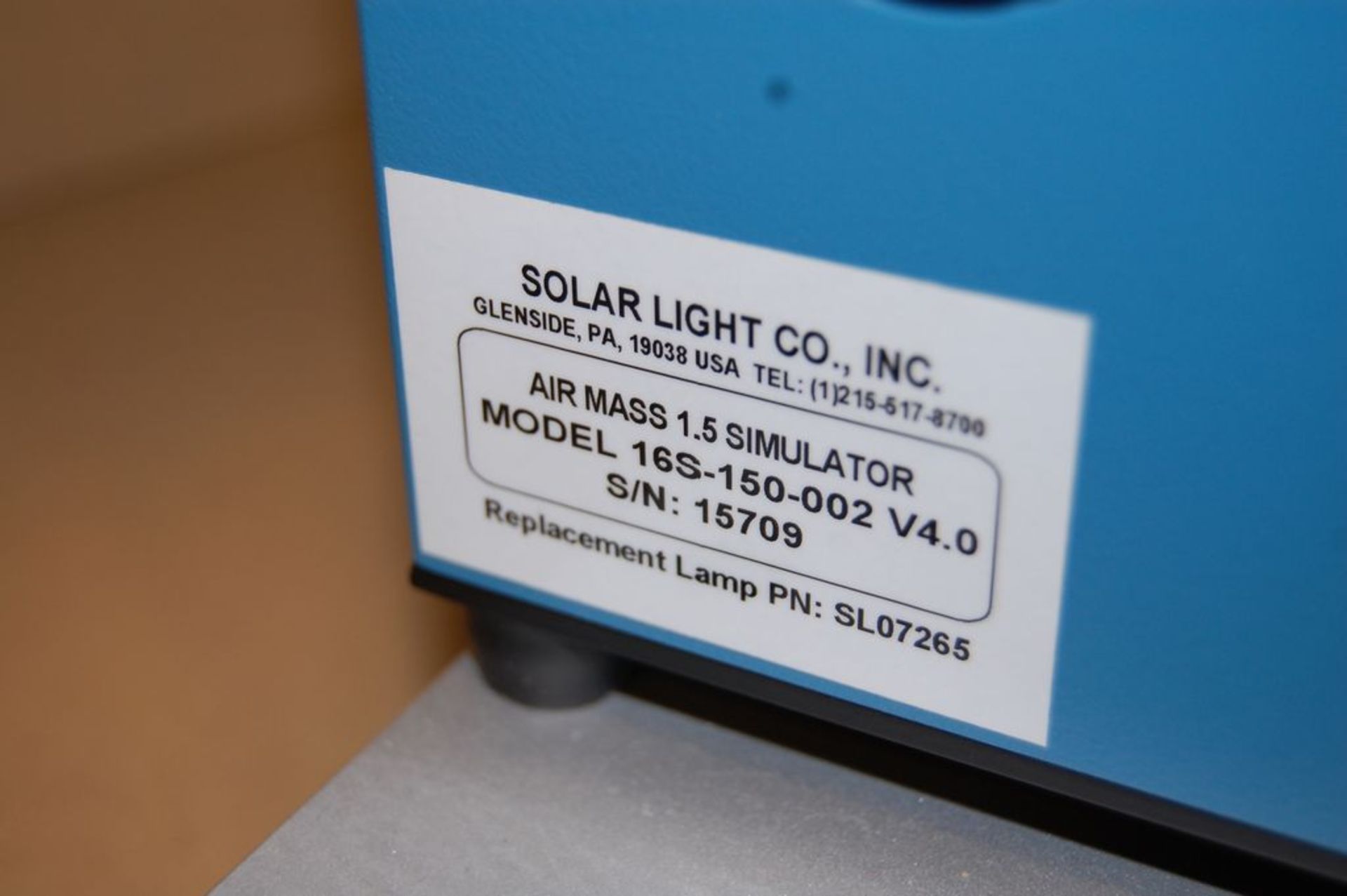 Model Solar Light Co 16S-150-002 V4.0 Air Mass 1.5 Simulator - Image 2 of 3