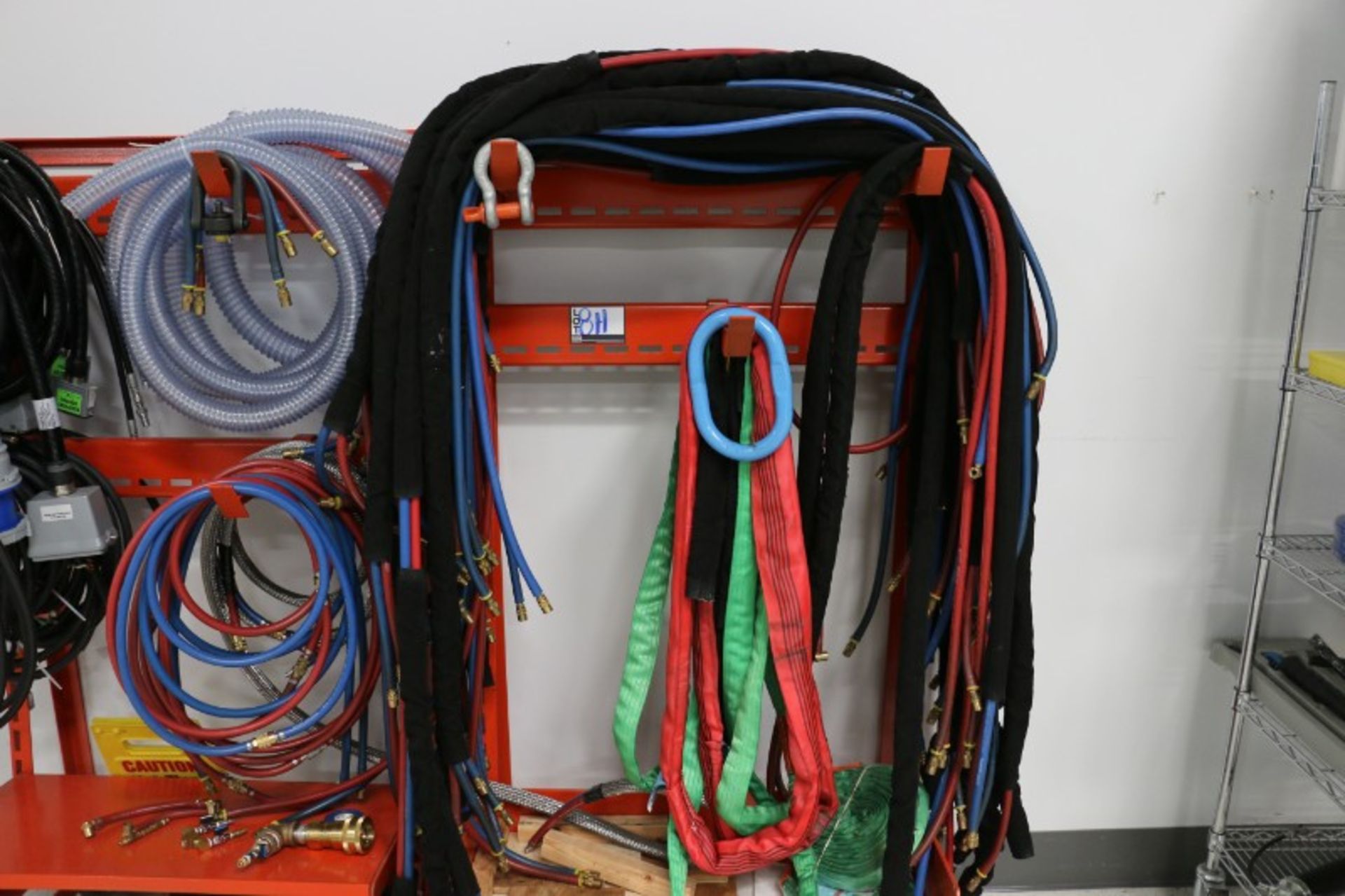 Rack with Content, Assorted Hoses, Hot Runner Cables - Image 8 of 8