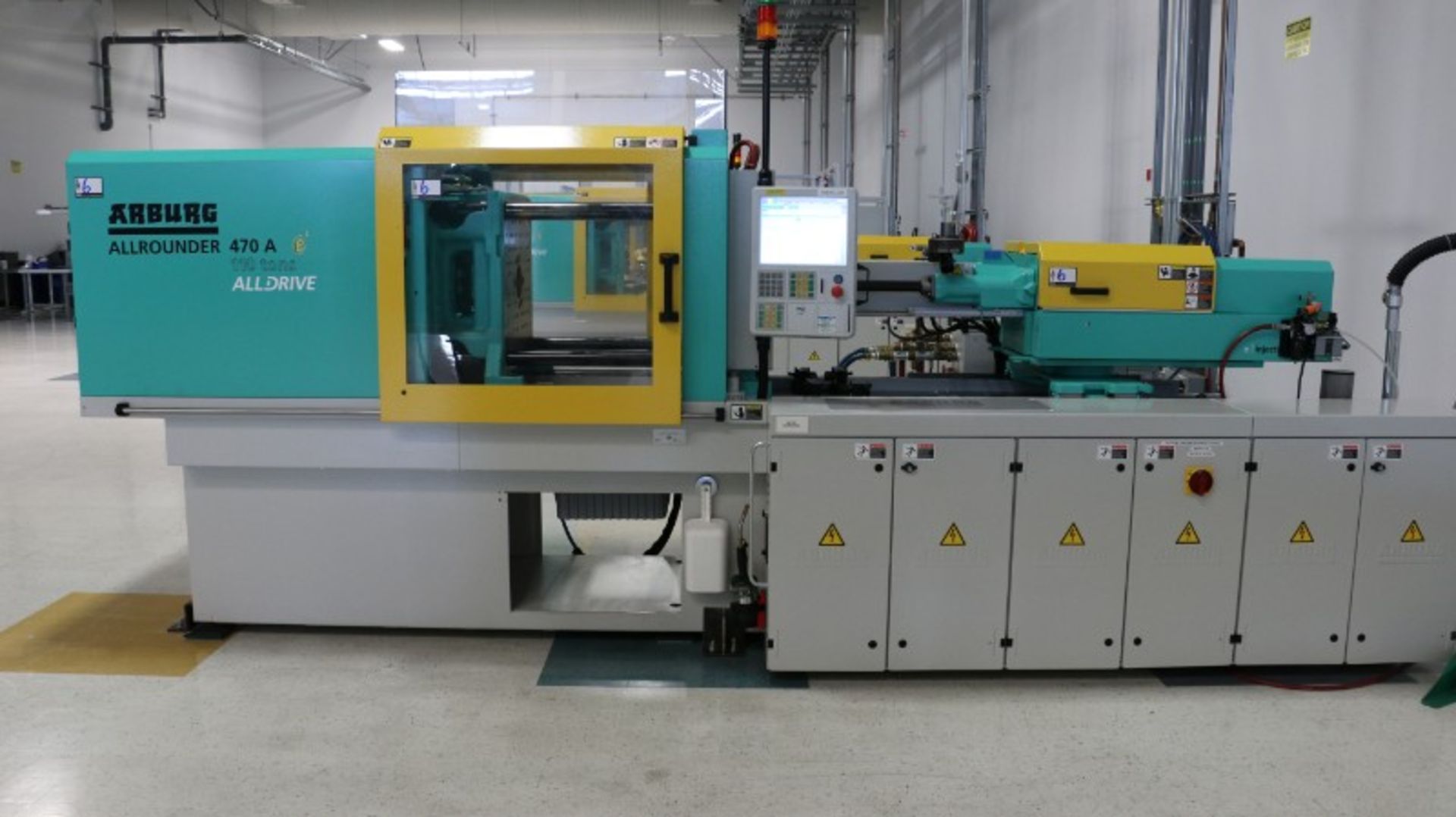 Arburg Model 470 A 1000-290 110-Ton x 2.38-Oz. Electric Injection Molding Machine