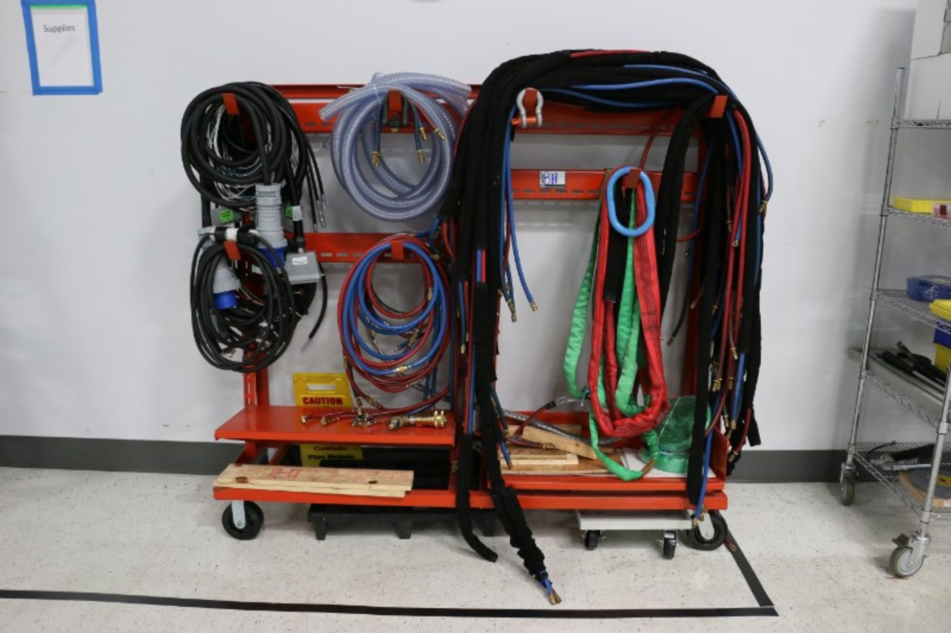 Rack with Content, Assorted Hoses, Hot Runner Cables - Image 6 of 8