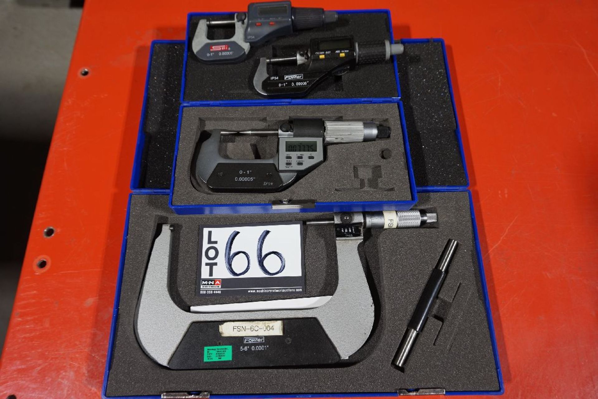 SPI Fowler 0-1", 5-6" Outside Micrometers