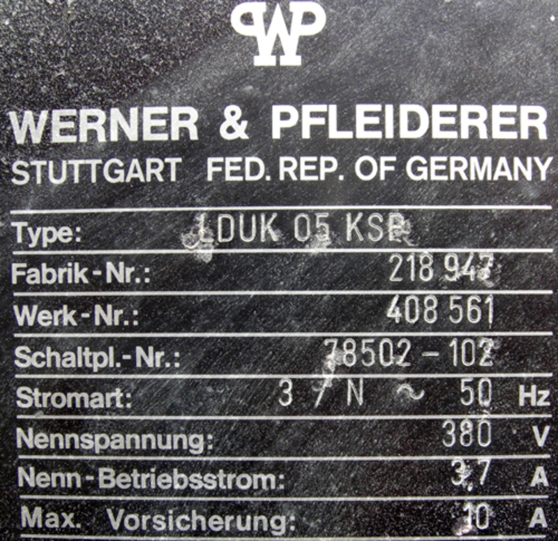 Werner & Pfleiderer Model LDUK 05 KSP Laboratory Double Arm Mixer - Image 21 of 21