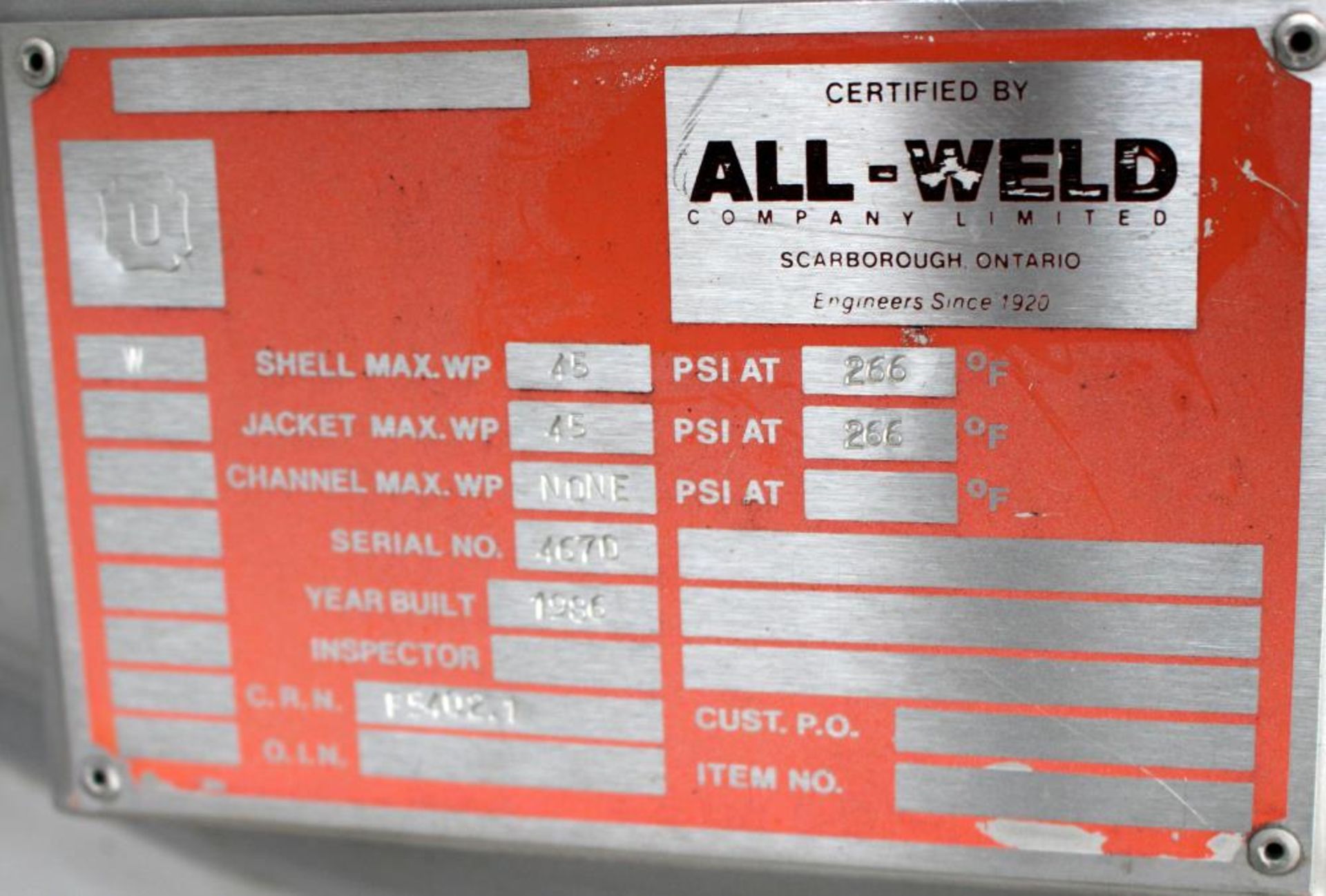 All-Weld 80 Gallon Fermentor - Image 12 of 12