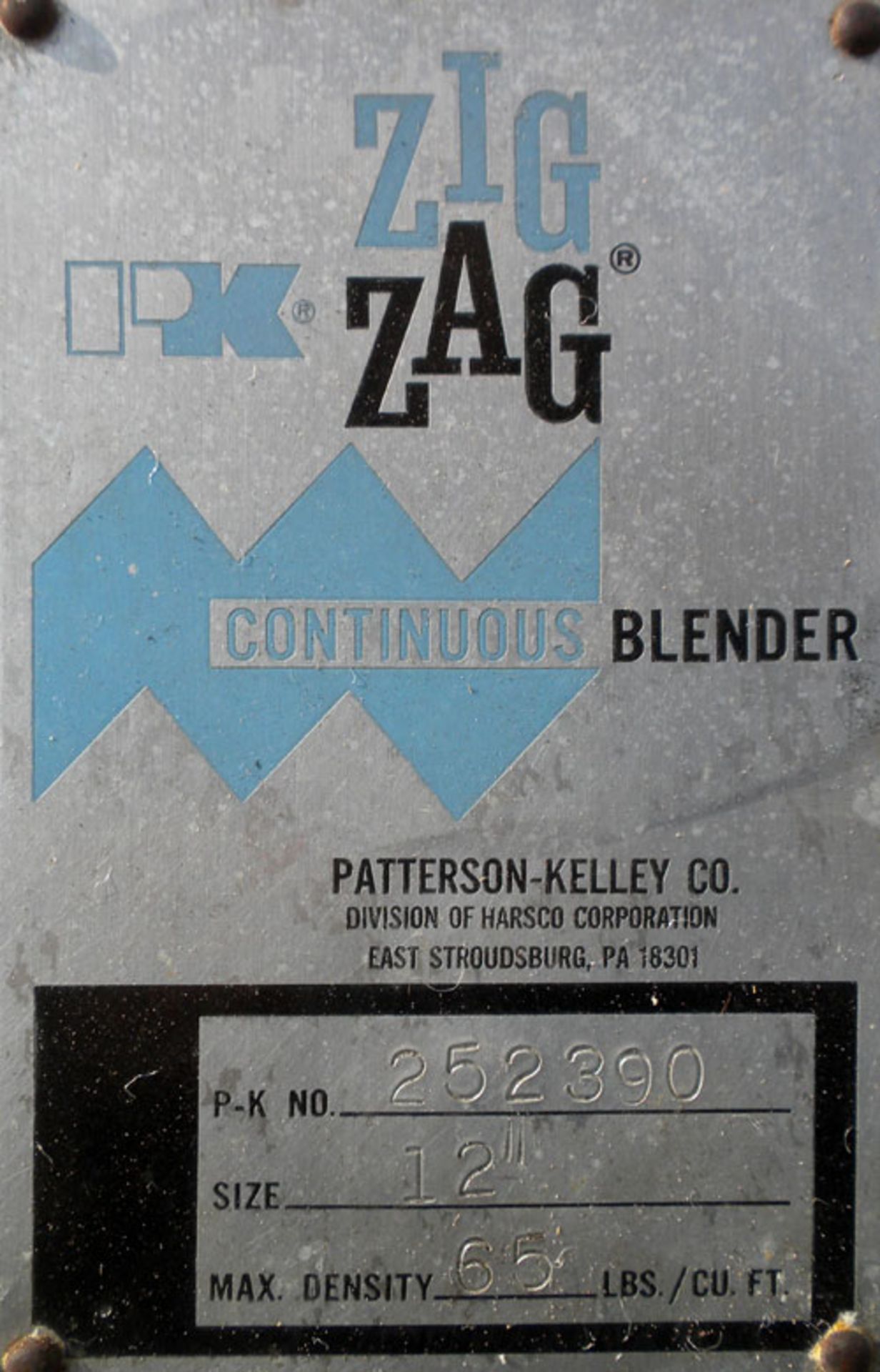 Patterson Kelley Model CSS Continuous Solids Solids Zig Zag Blender - Image 12 of 12