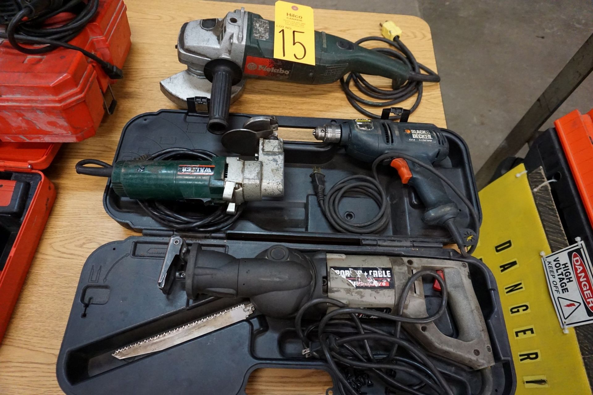 Lot of Metabo, Walter, B&D, Nibbler, SawZall Angle Grinders