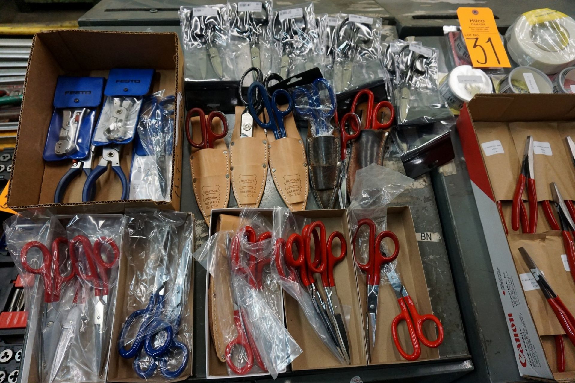 Lot of Asst. Morgan Lee Scissors, Duck Bill Pliers, Knives - Image 3 of 4