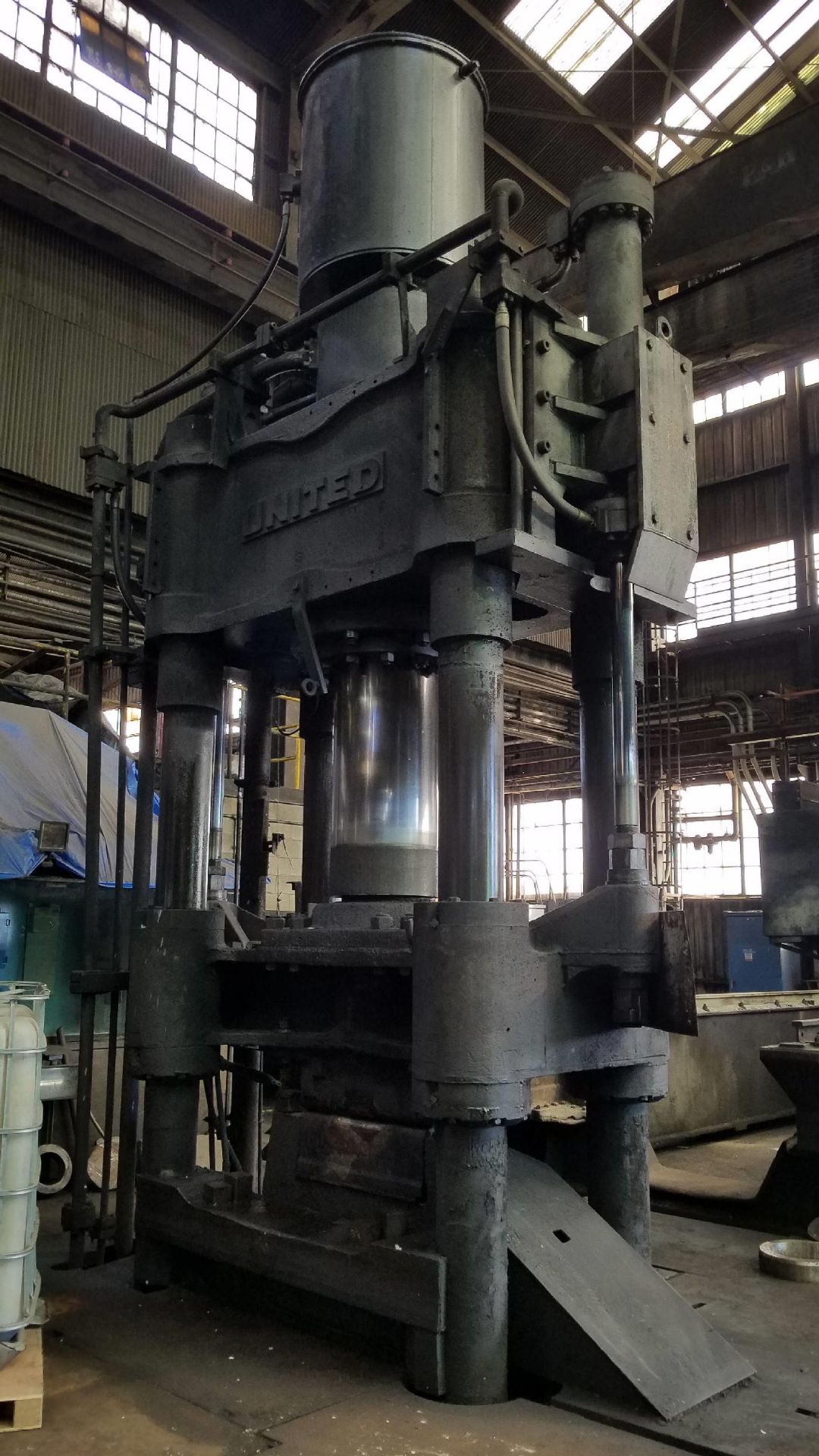 United Engineering & Foundry Company 1,250-Ton 4-Post Down Acting Hydraulic Forging Press - Image 2 of 2