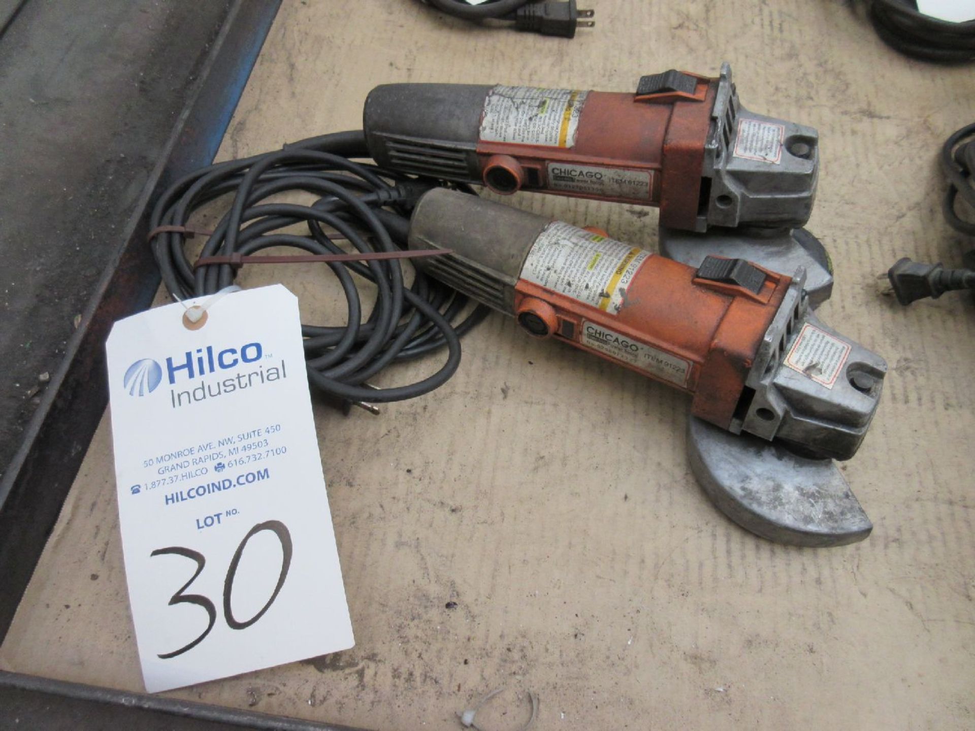 Chicago Model 91223 Electric 4 1/2" Angle Grinders