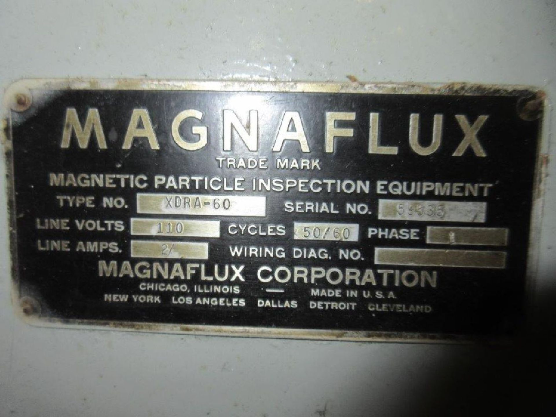 Magnaflux Type XDRA-60 Magnetic Particle Tester - Image 3 of 3