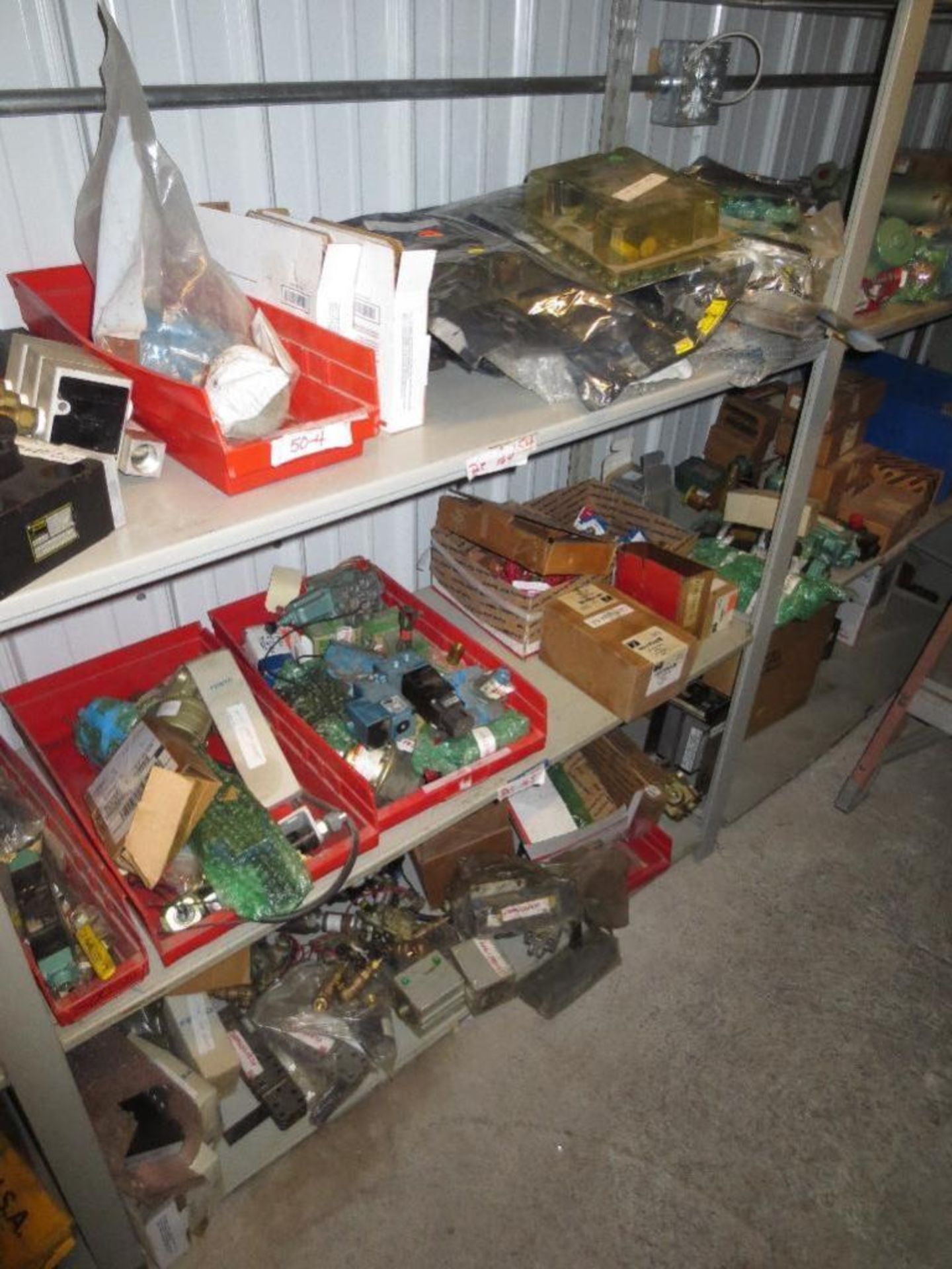 Four Shelves With A Large Quantity of Various Electrical Components, To Much To List, See Pictures C - Image 5 of 17