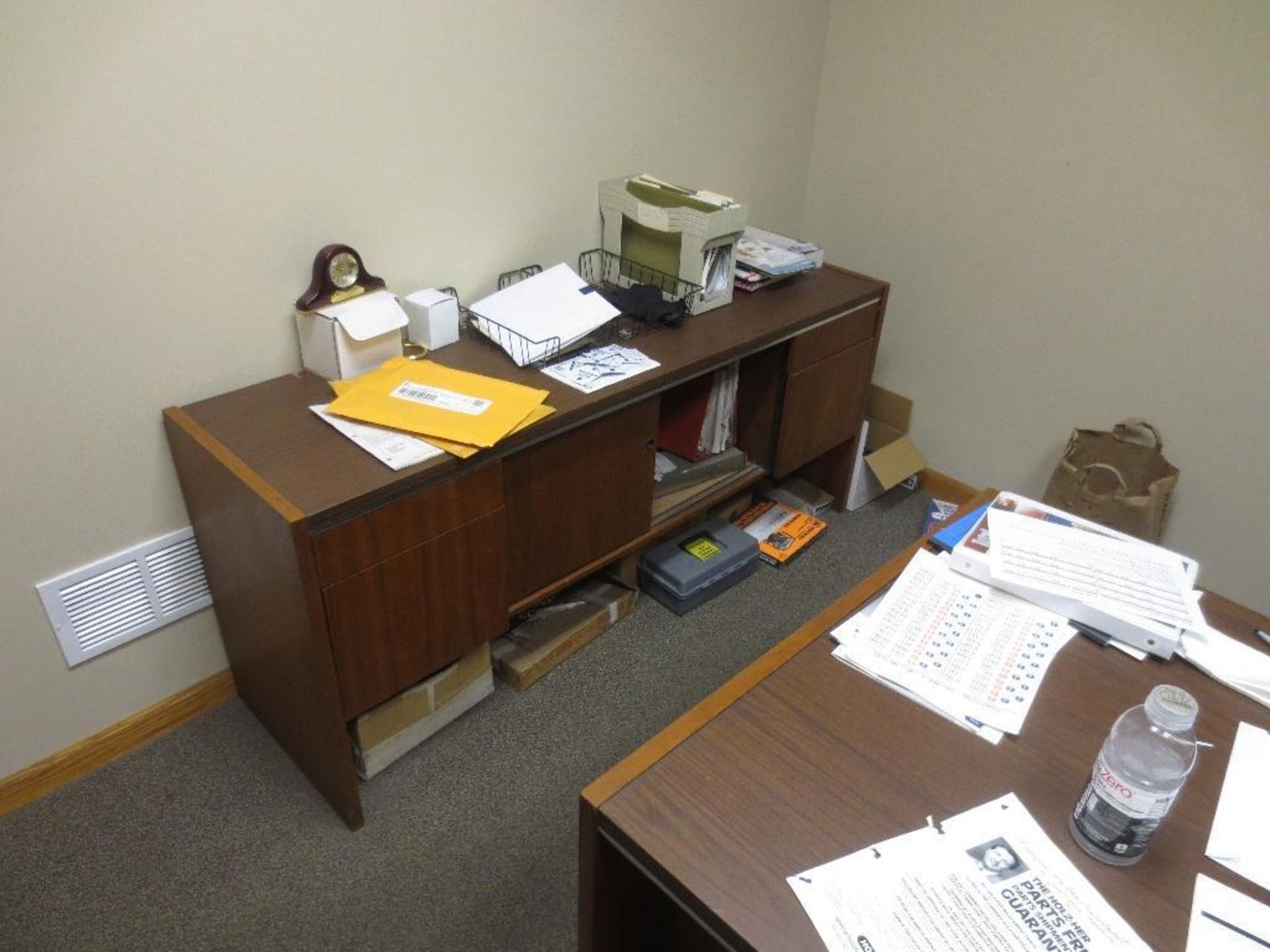 Desk, Cabinet, File Cabinet, Two Chairs, NO CONTENTS - Image 2 of 2