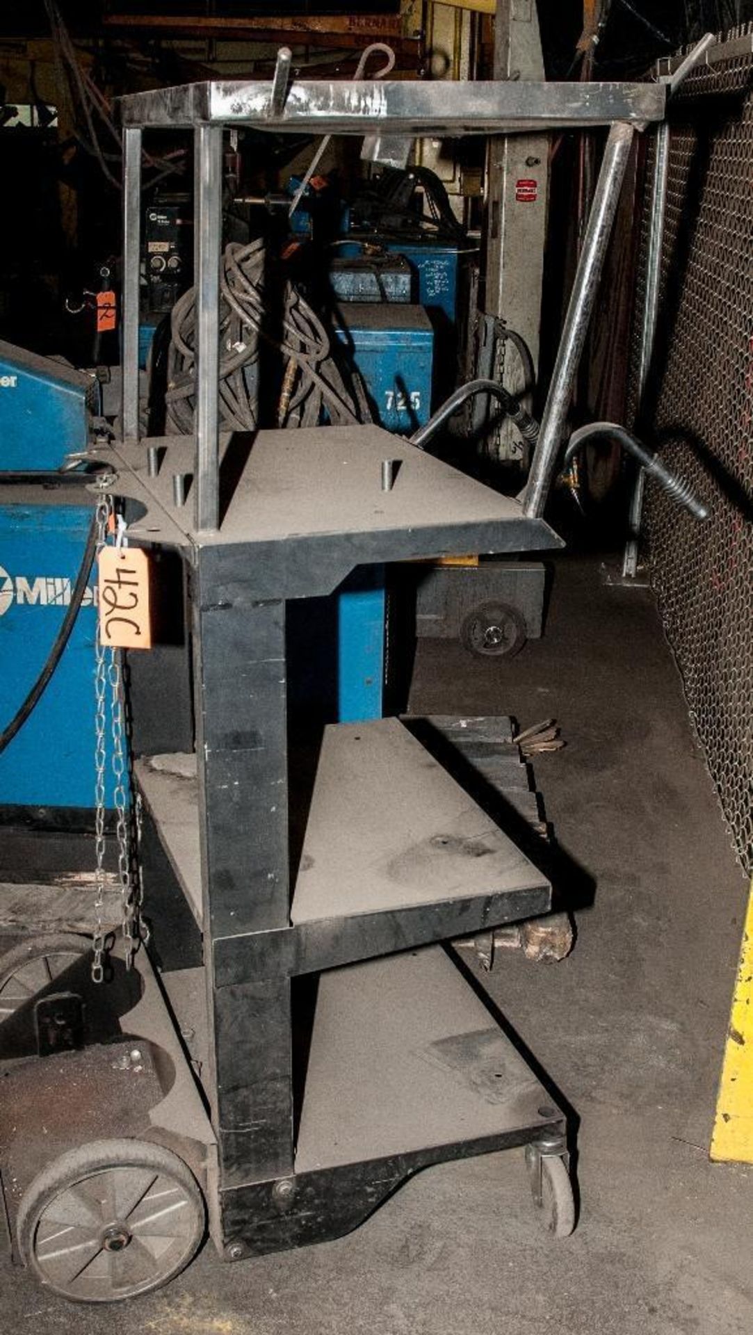 Cart for small welder with Tank rack, 4 Shelf, LOCATED-Super Steel 7900 W. Tower Ave Milwaukee, WI 5