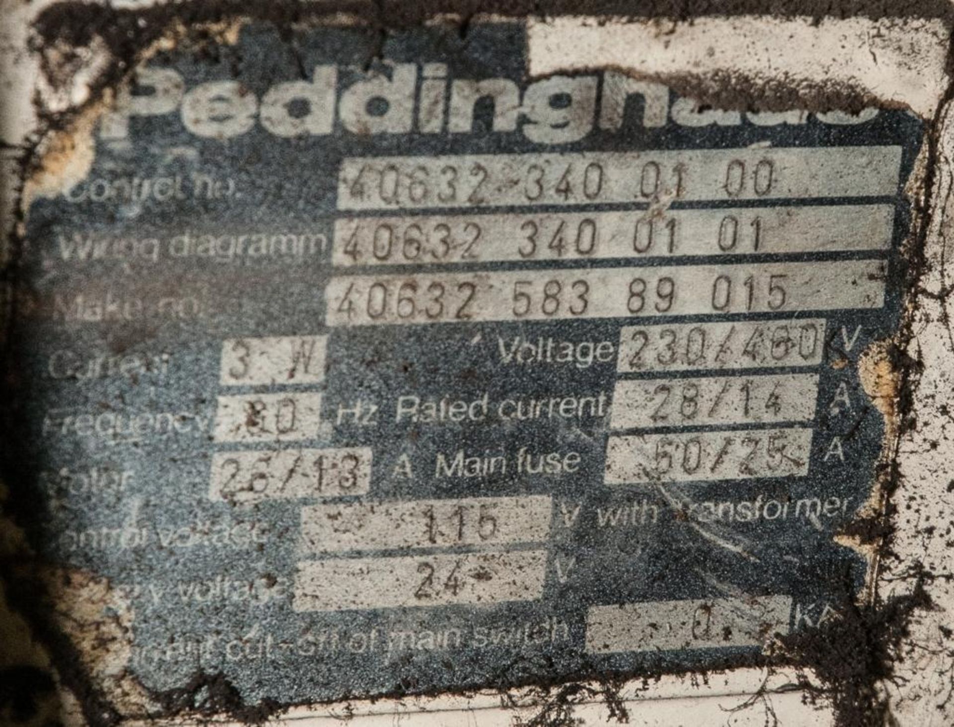 Peddinghaus Model 1100G, s/n 40632583890, 110 Ton Iron worker With Motorized Feed Table, LOCATED-Sup - Image 6 of 7