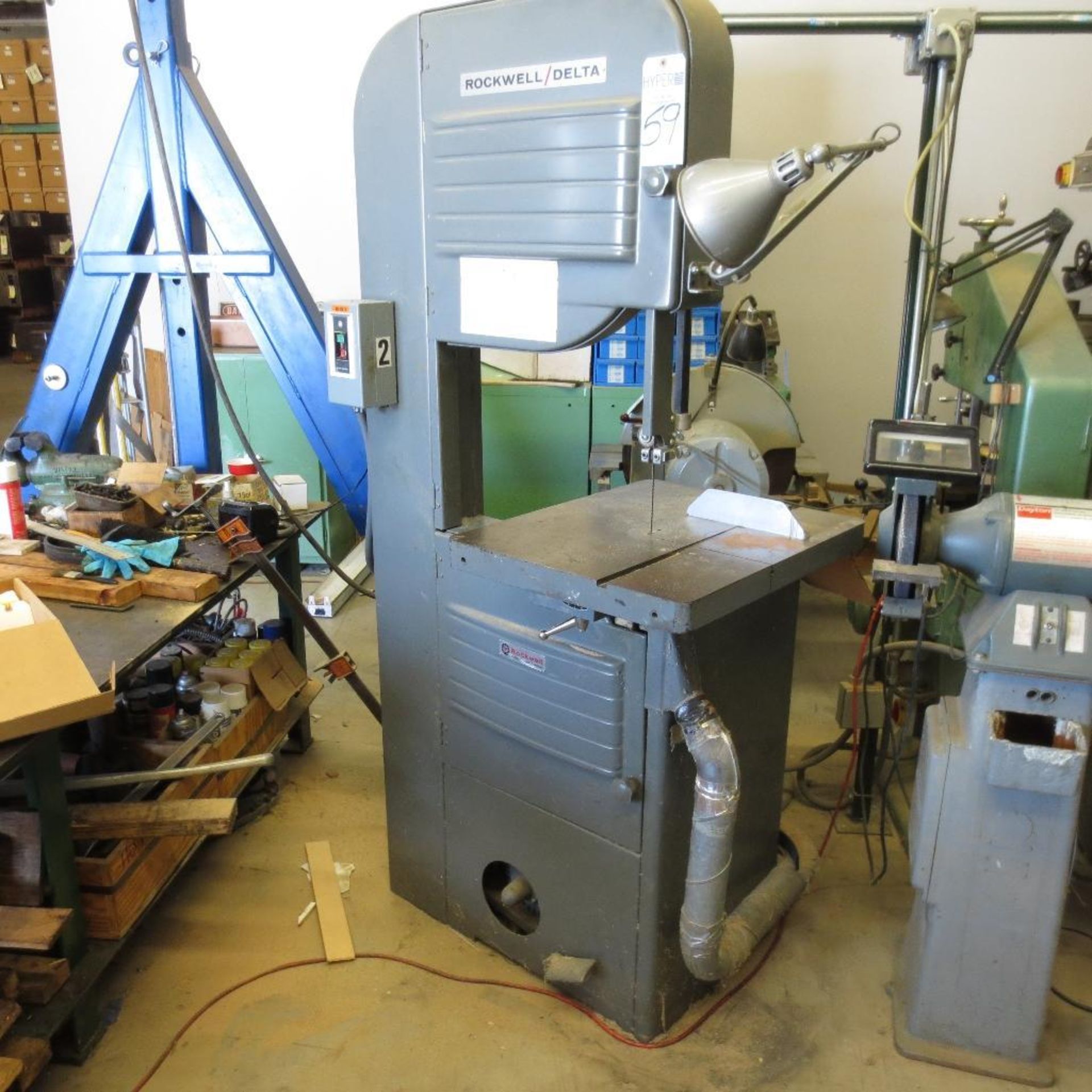 Rockwell Delta Vertical Band Saw, 20" X 24" Table, 20" Throat, Model 28350, S/N 1472813, LOCATED AT