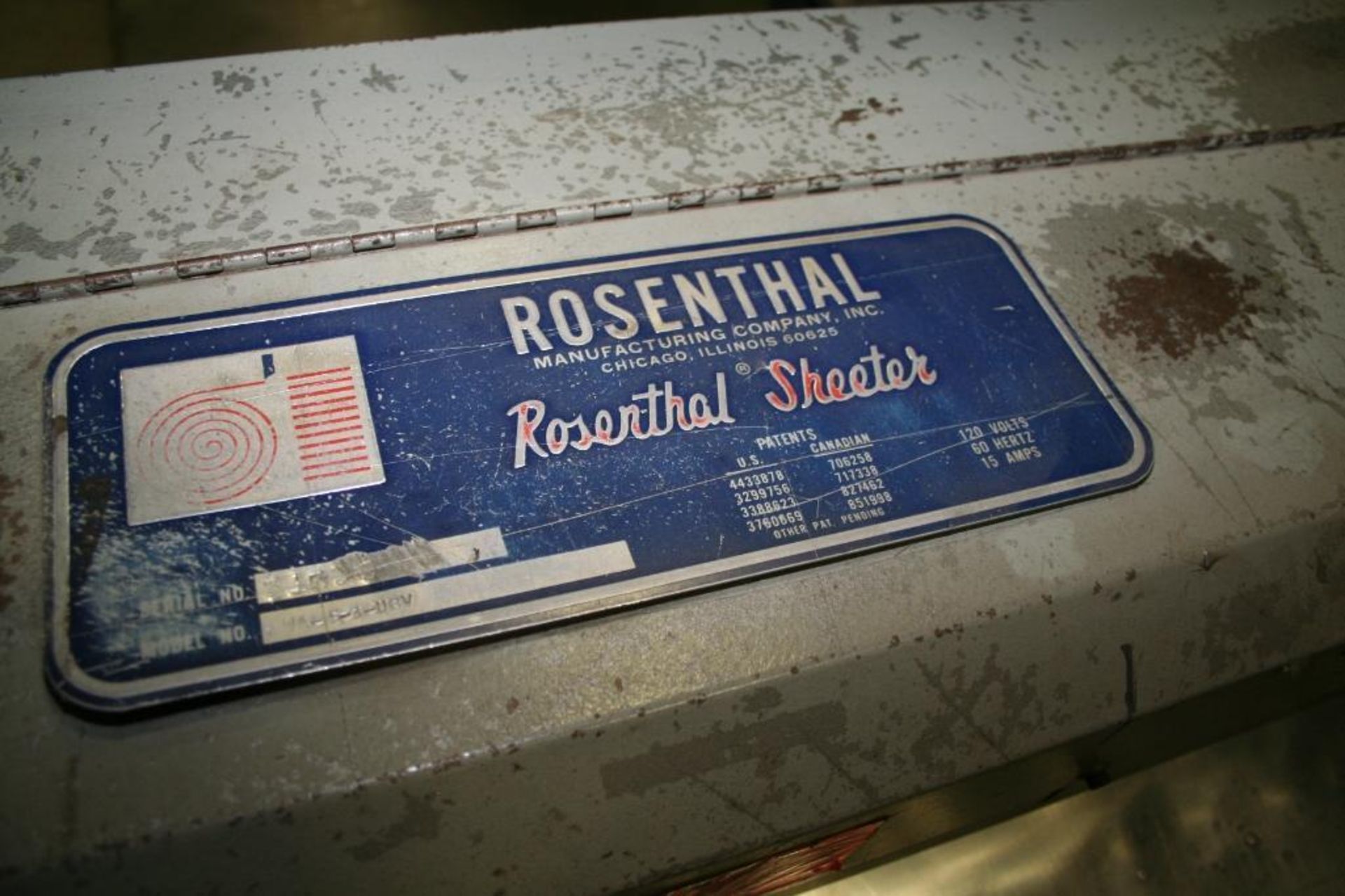 Rosenthal Sheeter 36" Model WA-S-3-UBV Serial #51533515360, Located at 3002 North Apollo Drive Urban - Image 3 of 8