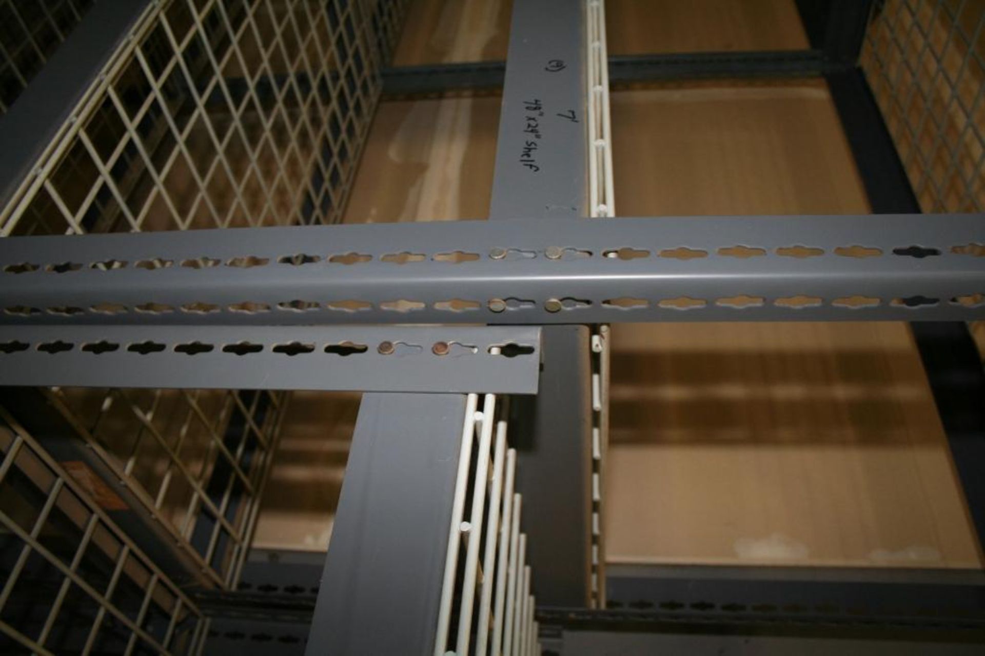 Metal Wire Racking (2) 24"x48" 4' Tall, (1) 24"x48" 5' Tall, (9) 24"x48" 7' Tall, Located at 3002 No - Image 3 of 3