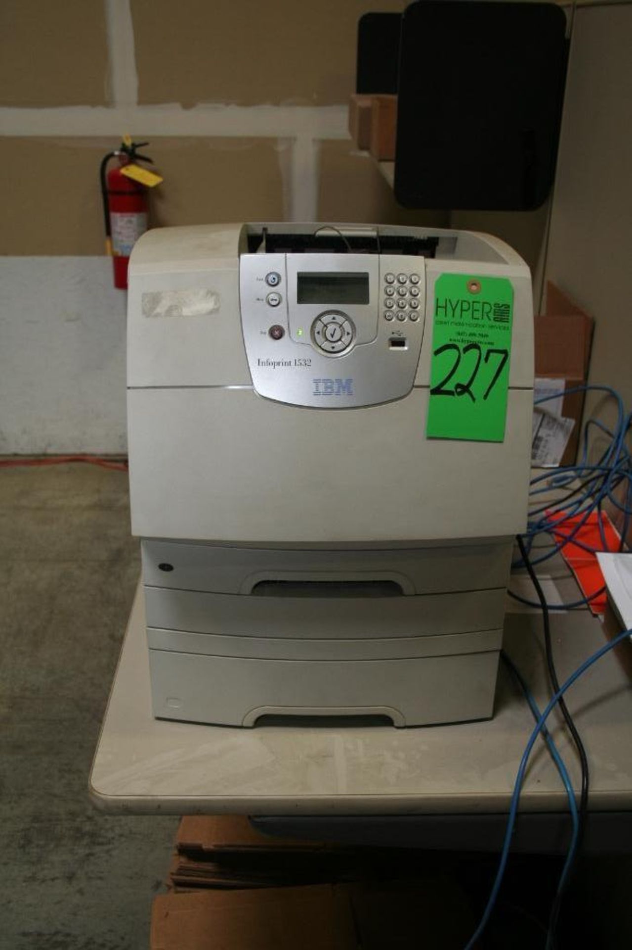 IBM Printer Infoprint 1532, LATE DELIVERY AUGUST 1, 2018, Located at 3002 North Apollo Drive Urbana,