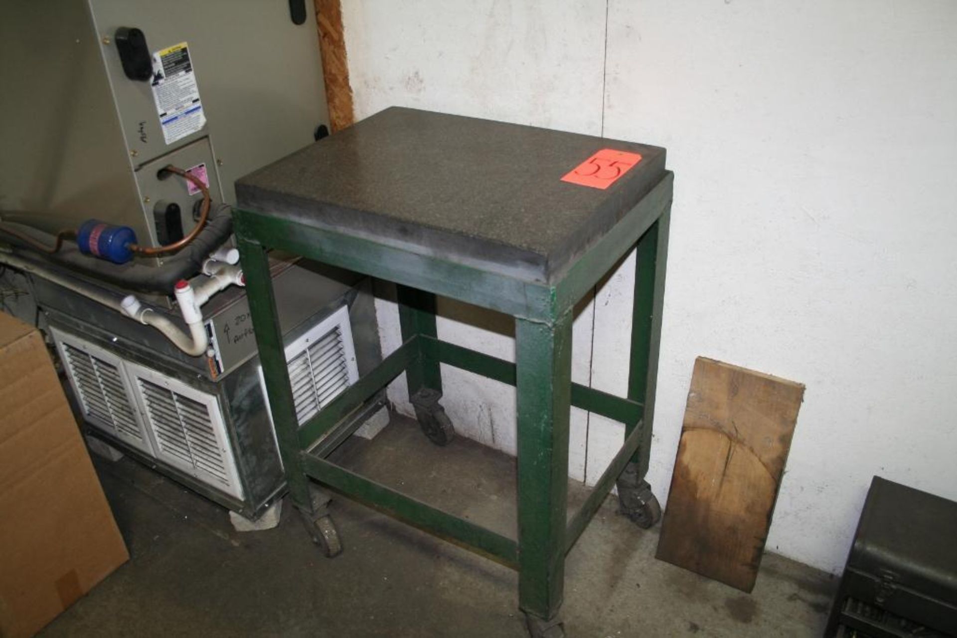 24"x18"x4" Roll Around Granite Inspection Table - Image 2 of 2