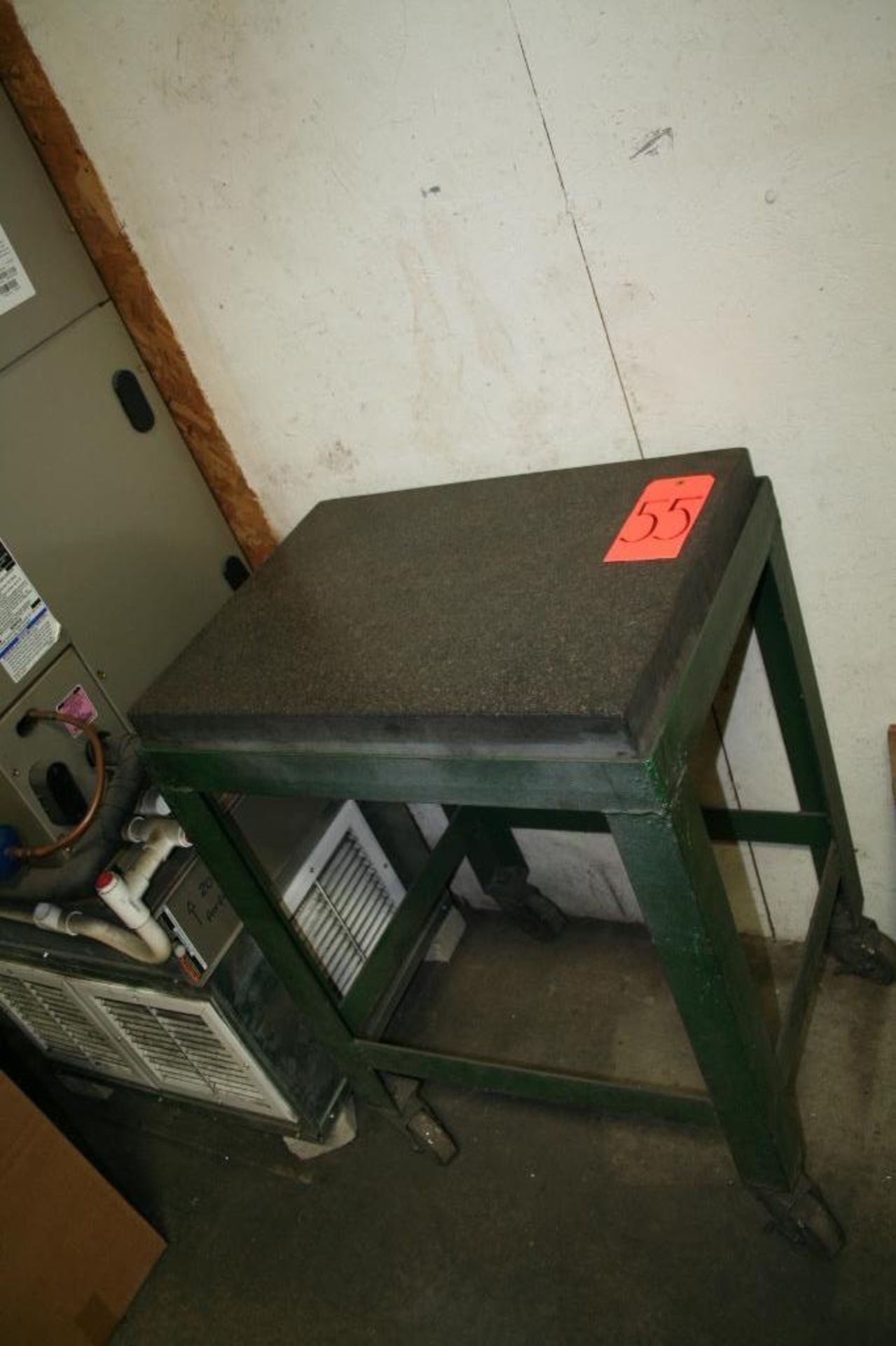 24"x18"x4" Roll Around Granite Inspection Table