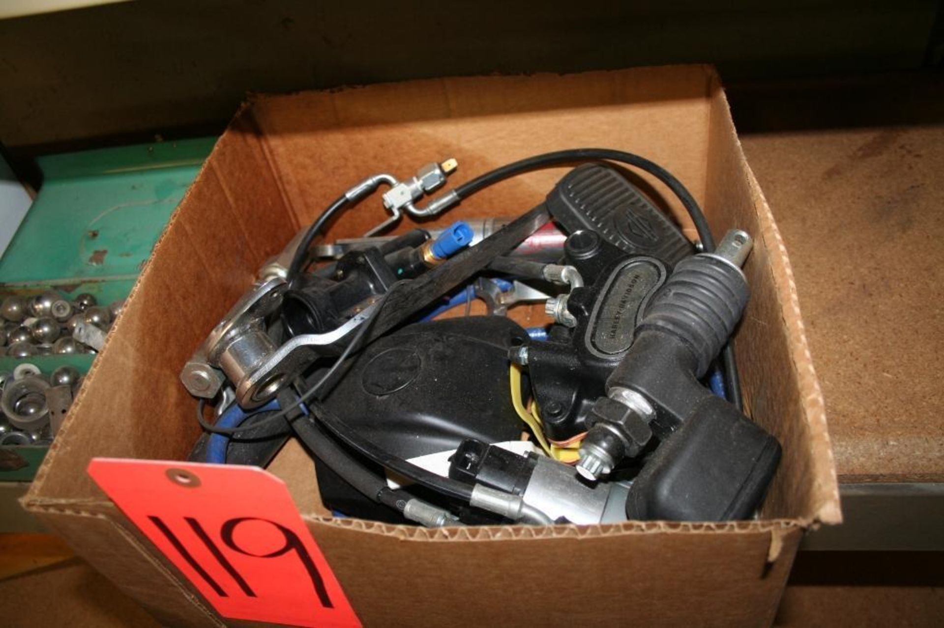 Box of hammers and Mallets, Box of Steel Balls, Box of Motorcycle parts - Image 4 of 4