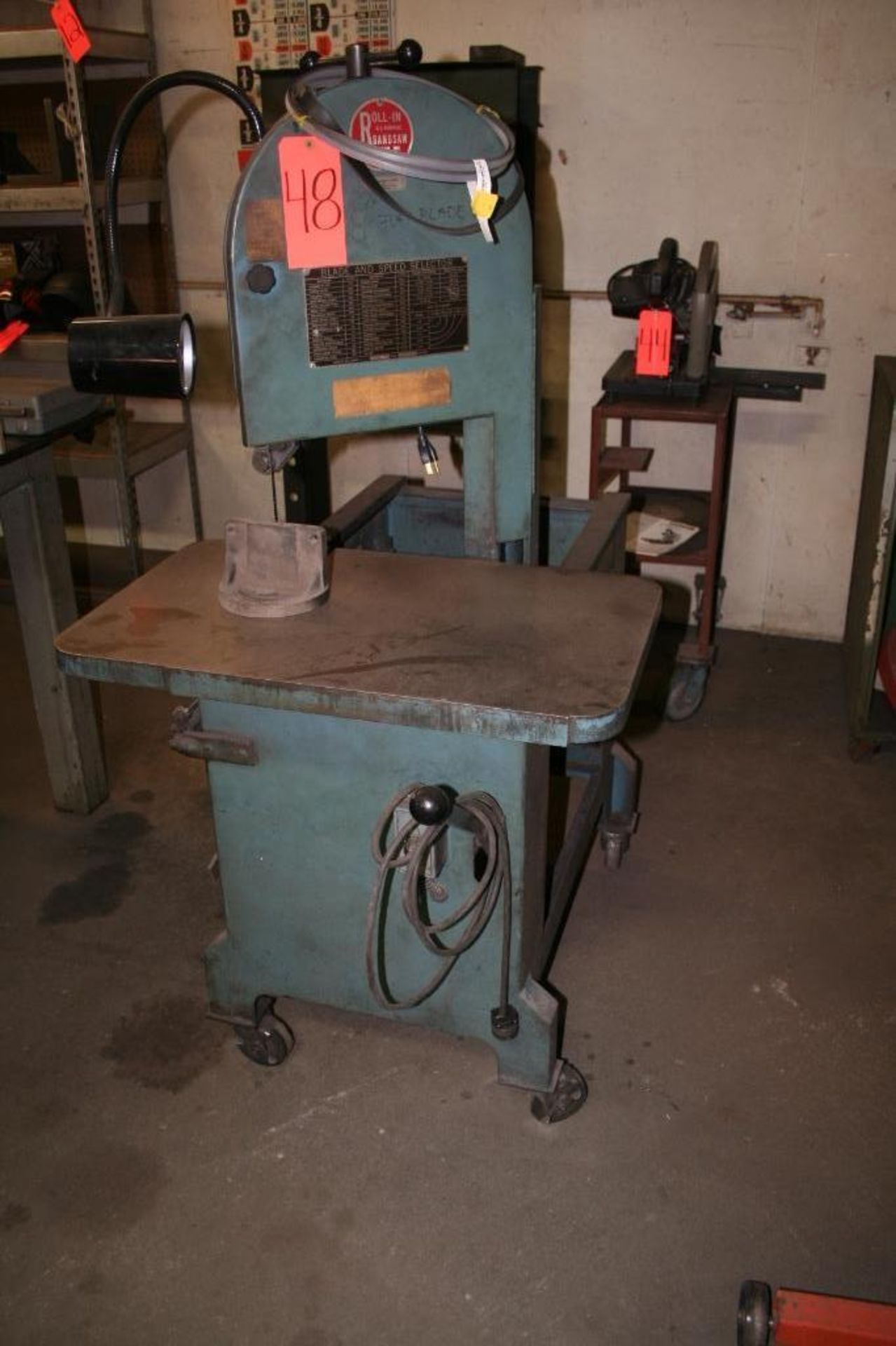 Roll-In All Purpose Band Saw, 8" Throat, 30"x18" Table