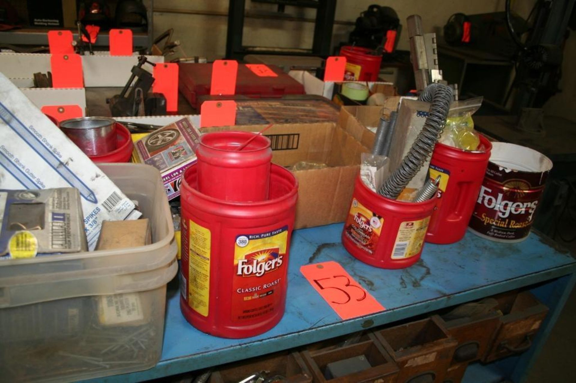 Blue Cabinet with Contents Nuts, Bolts, Assorted Fastners, Etc. - Image 3 of 4