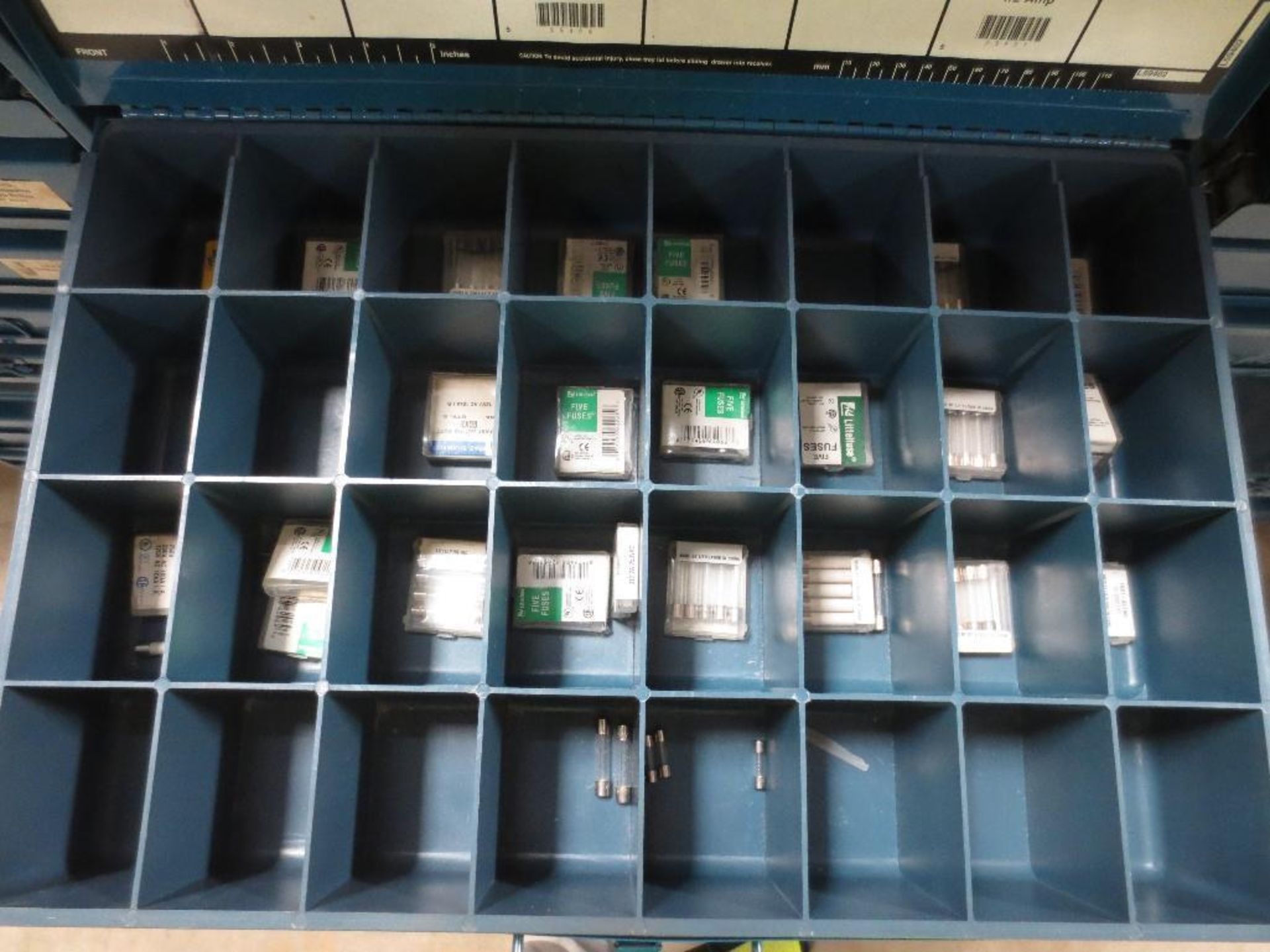 Two Five Drawer Compartment Cabinets With Misc. Contents Of Fittings, Connectors, Wing Nuts, Small F - Image 2 of 11