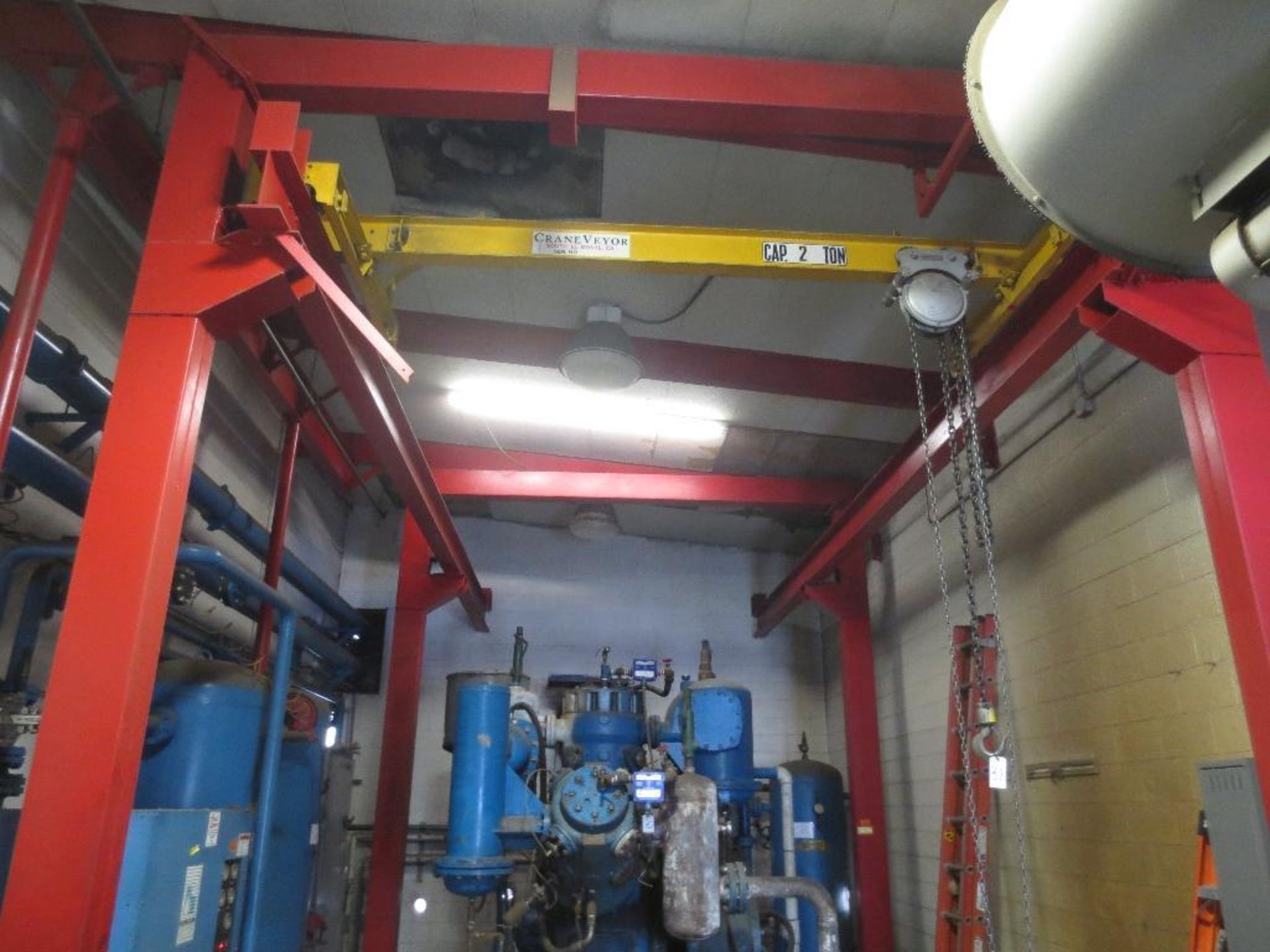 Two Ton H-Frame Crane With Two Ton Manuel Hoist, 25ft Long X 14ft Wide X 15.3ft Tall - Image 2 of 3